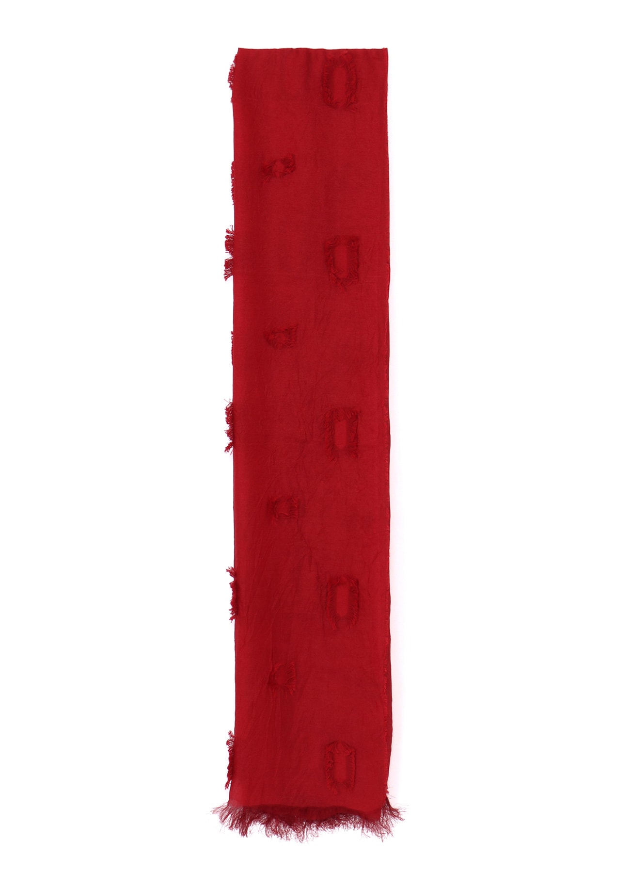 CUT SILK JACQUARD DOT CUT SCARF