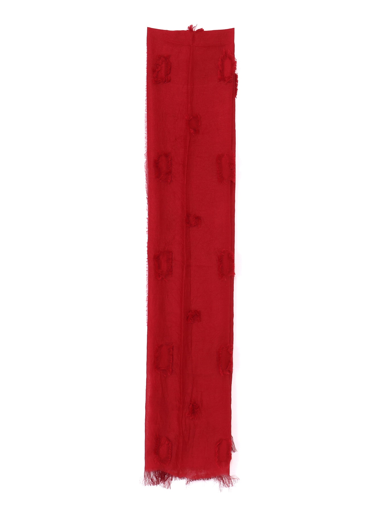 CUT SILK JACQUARD DOT CUT SCARF