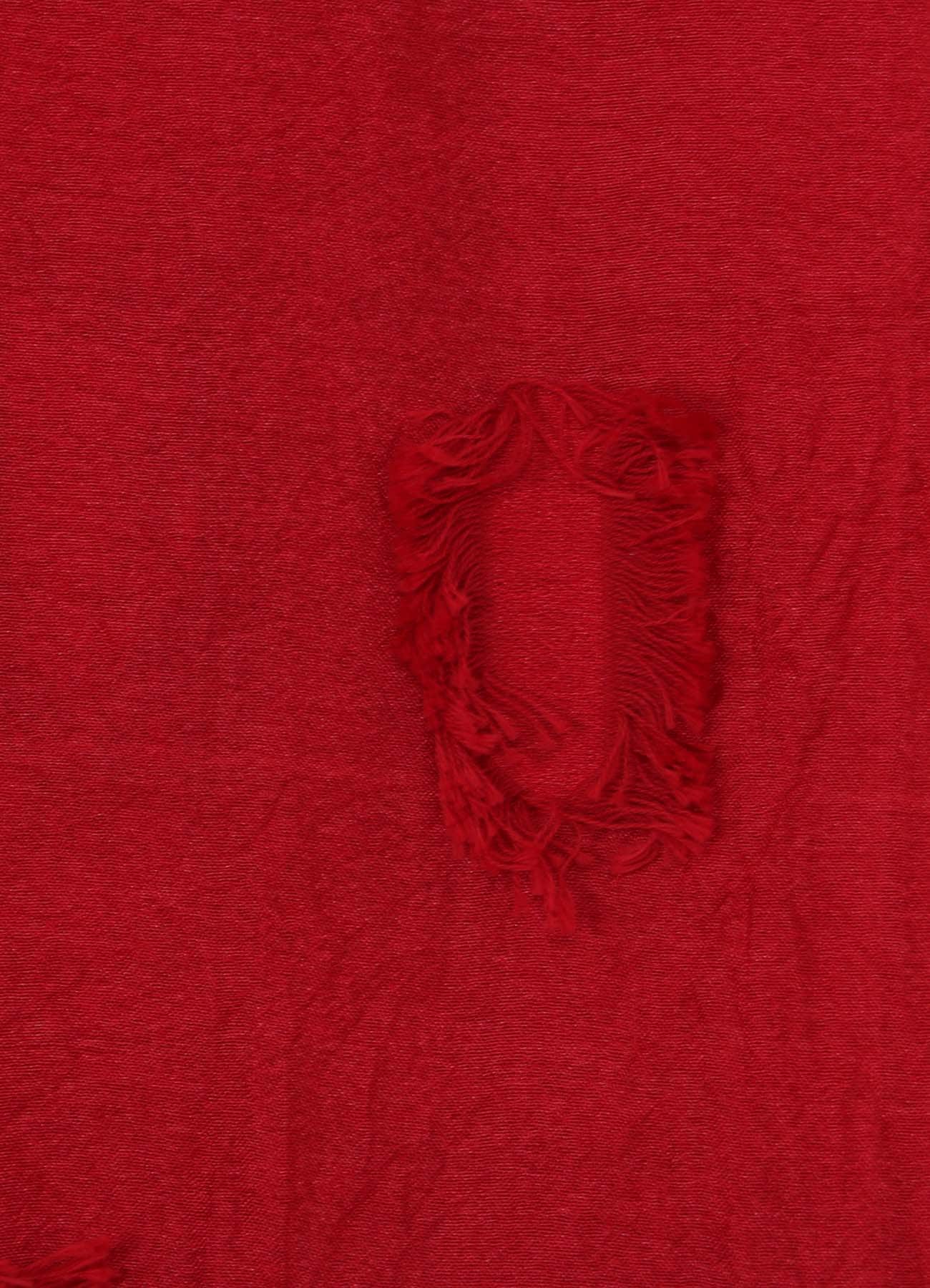 CUT SILK JACQUARD DOT CUT SCARF