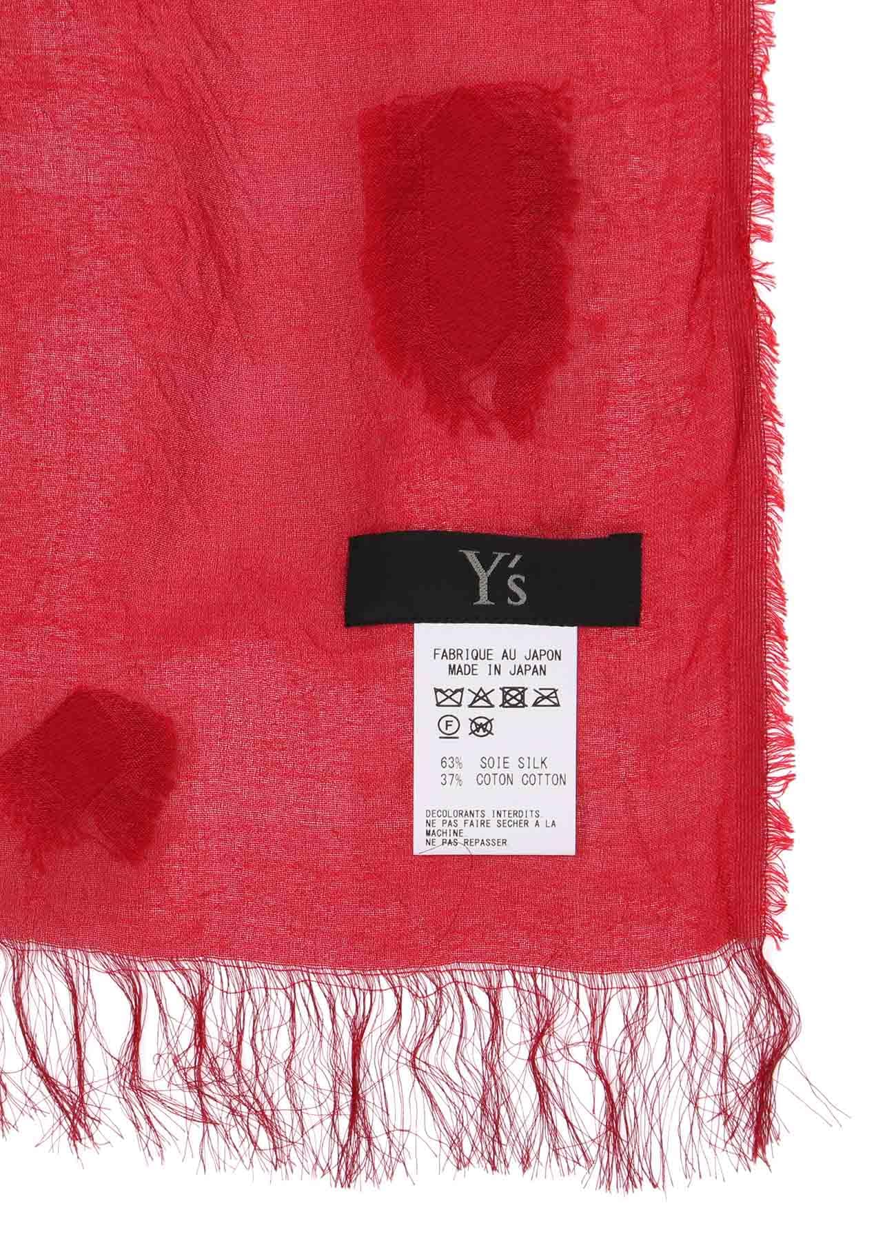CUT SILK JACQUARD DOT CUT SCARF