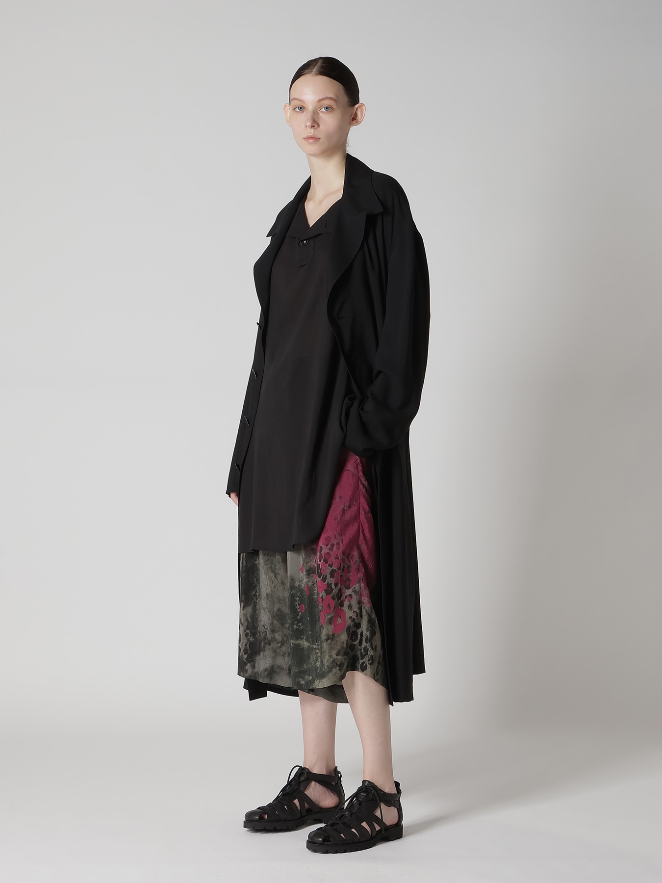 LEOPARD CUPRO HALF PANTS