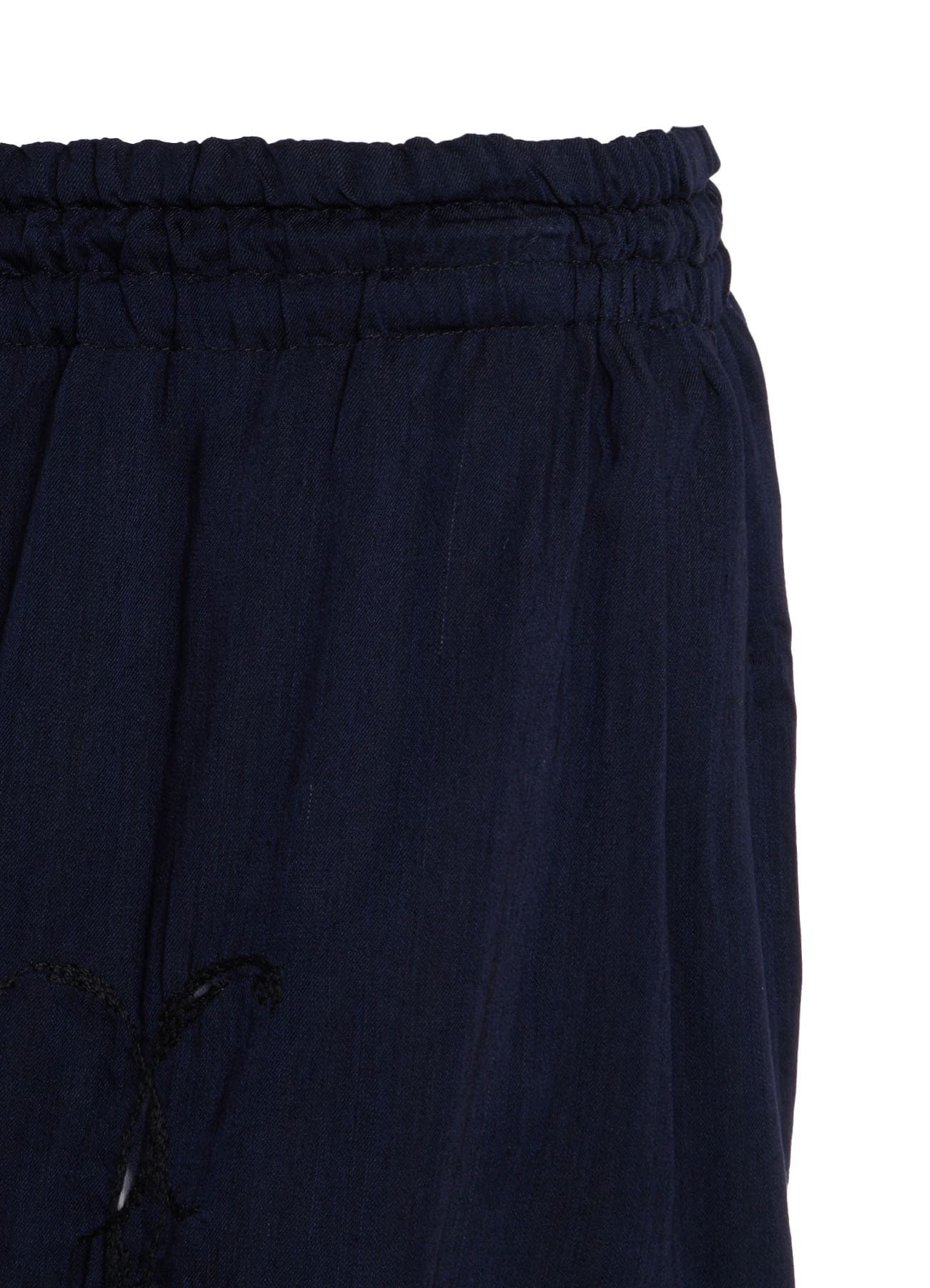 CU/ DUNGAREE TWILL BOTANICAL SHORT PANTS