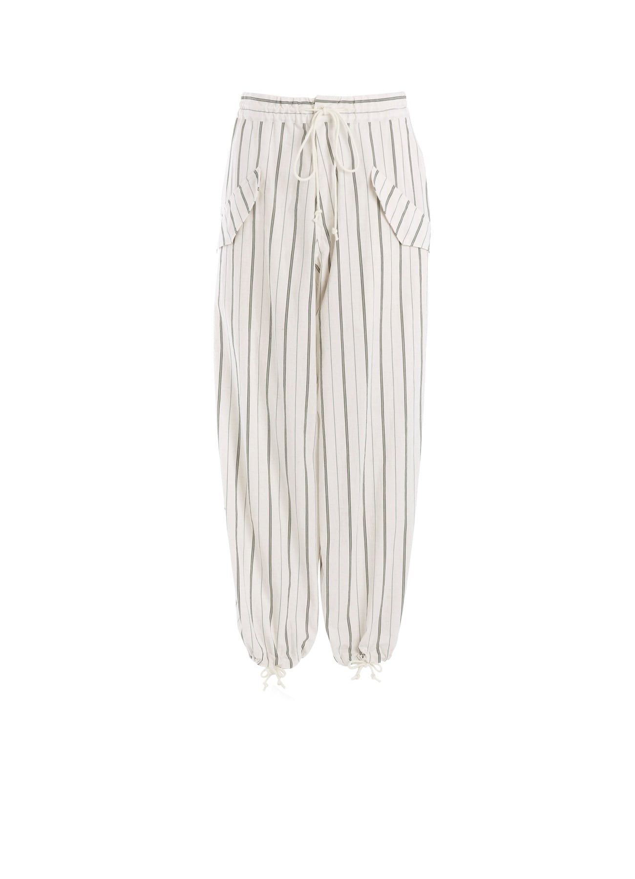 C/LI WASHER STRIPE DRAW STRING PANTS