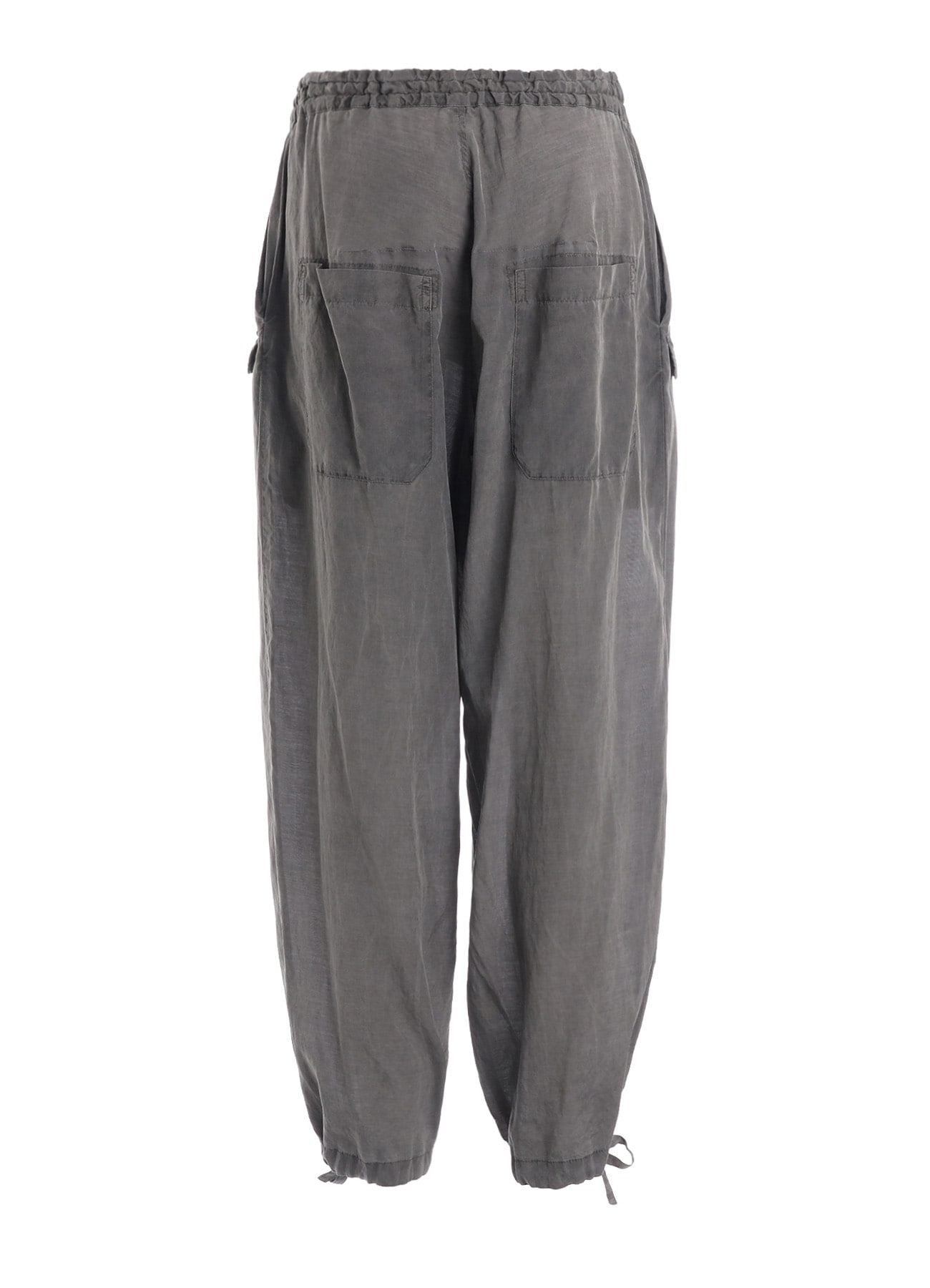 CUPRO/COTTON LAWN GARMENT DYED DRAW STRING PANTS