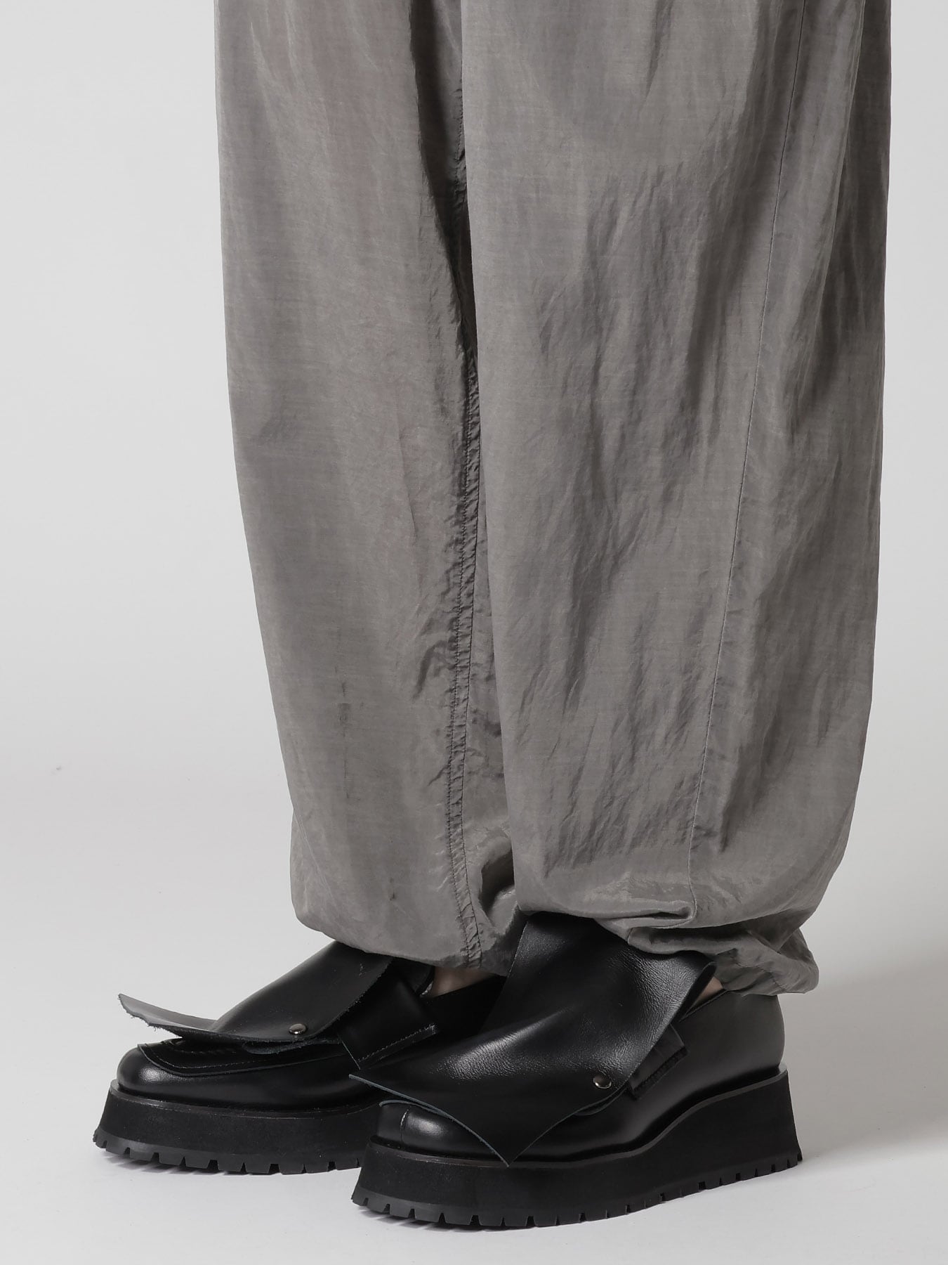 CUPRO/COTTON LAWN GARMENT DYED DRAW STRING PANTS