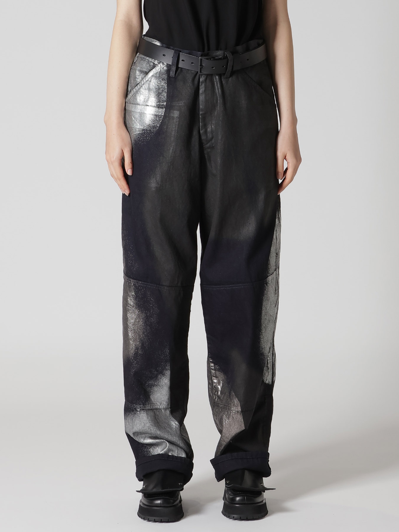 8OZ DENIM FOIL PRINT WORK PANTS