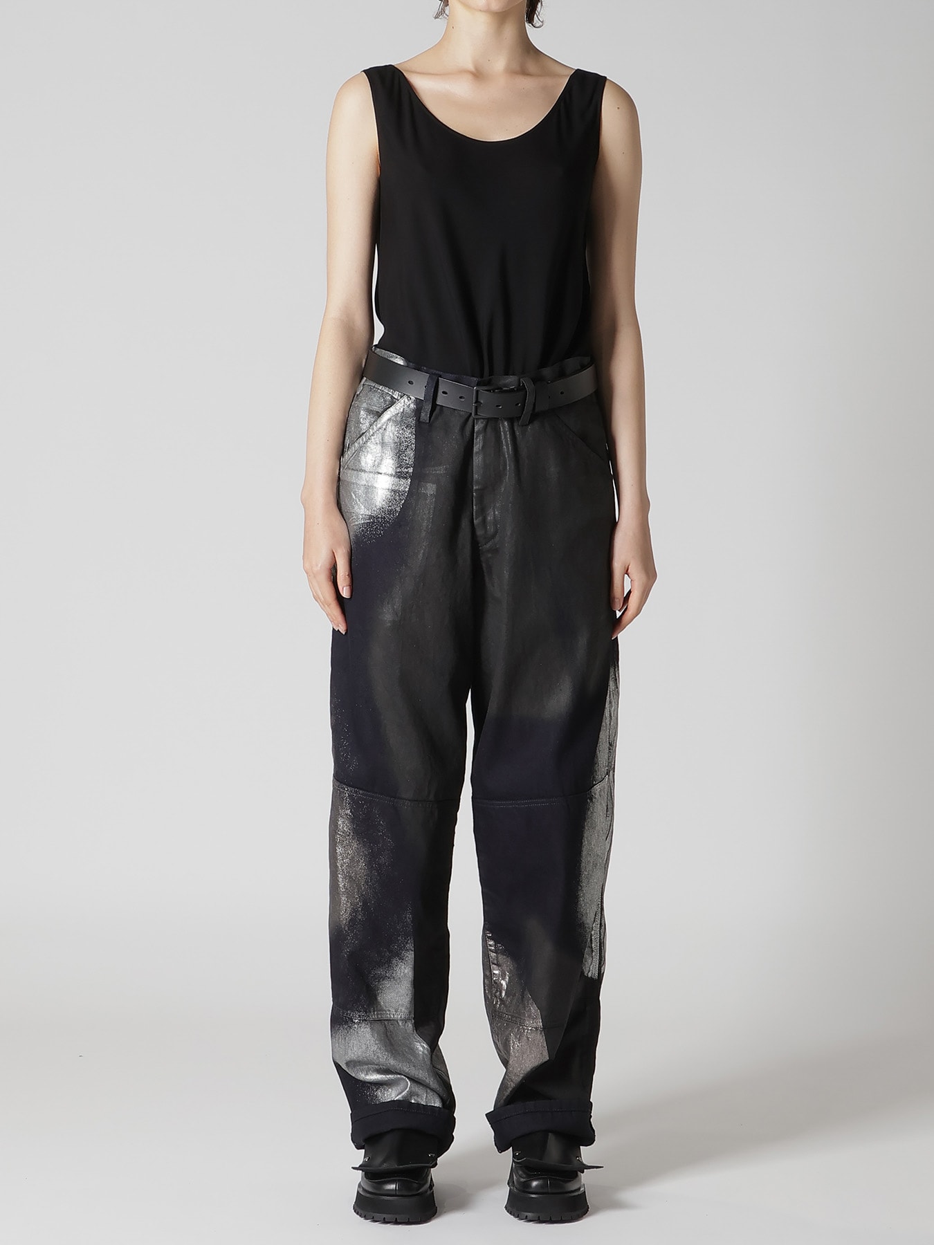 8OZ DENIM FOIL PRINT WORK PANTS