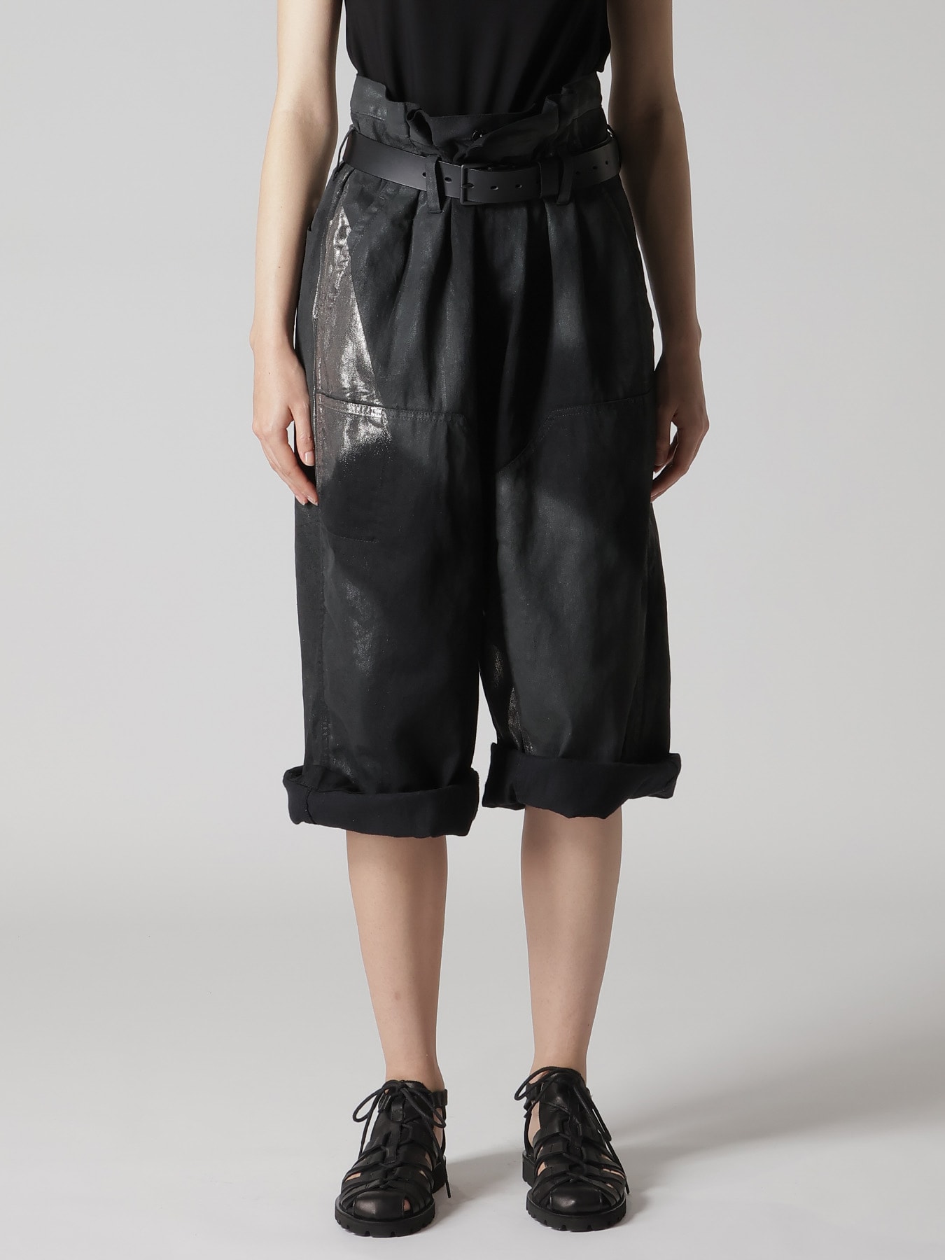 8OZ DENIM FOIL PRINT HALF PANTS