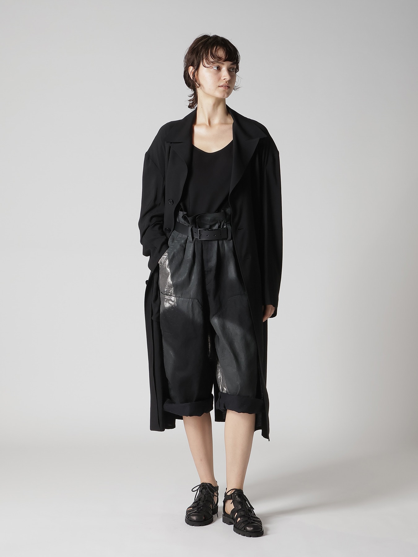 8OZ DENIM FOIL PRINT HALF PANTS