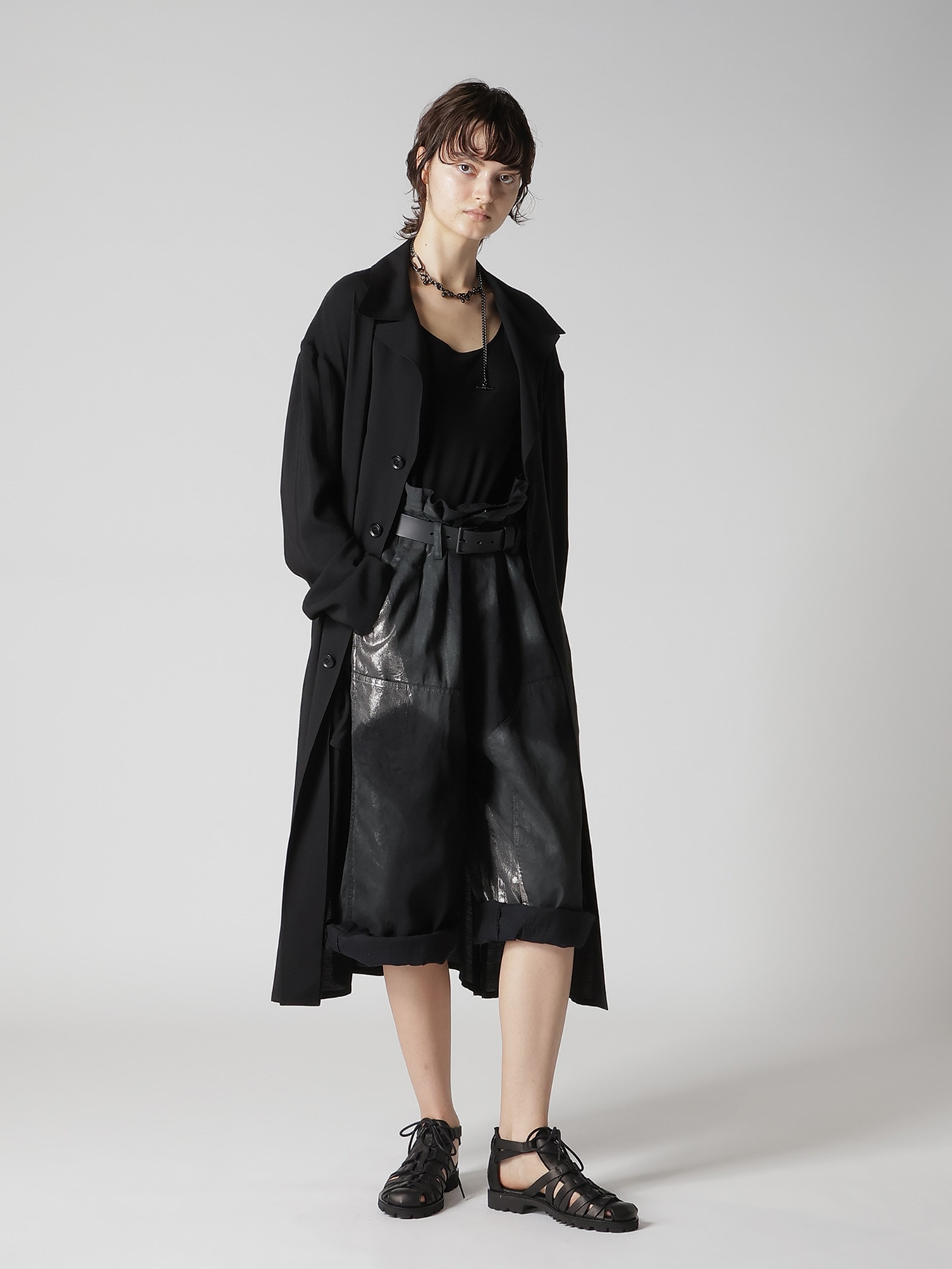 8OZ DENIM FOIL PRINT HALF PANTS