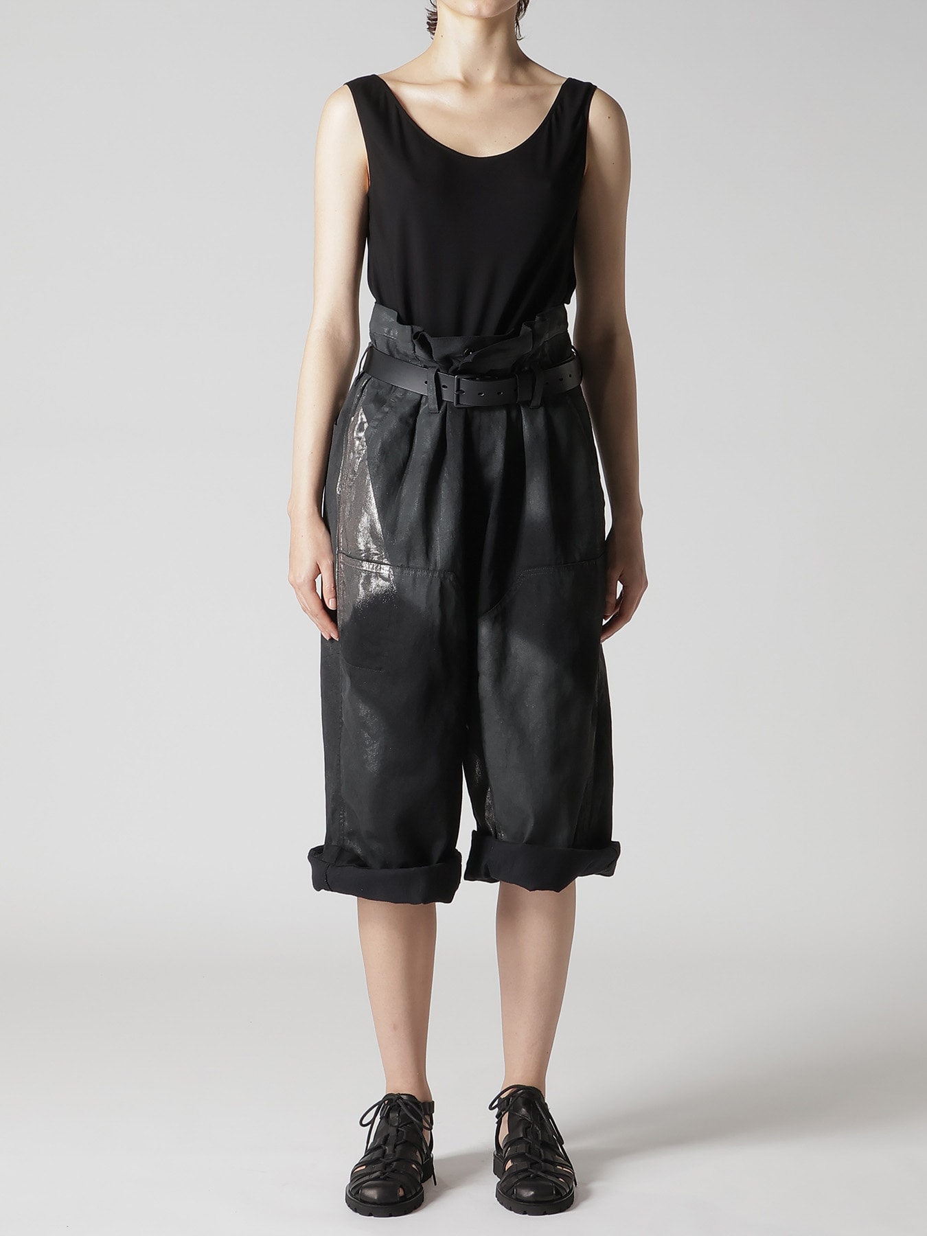 8OZ DENIM FOIL PRINT HALF PANTS