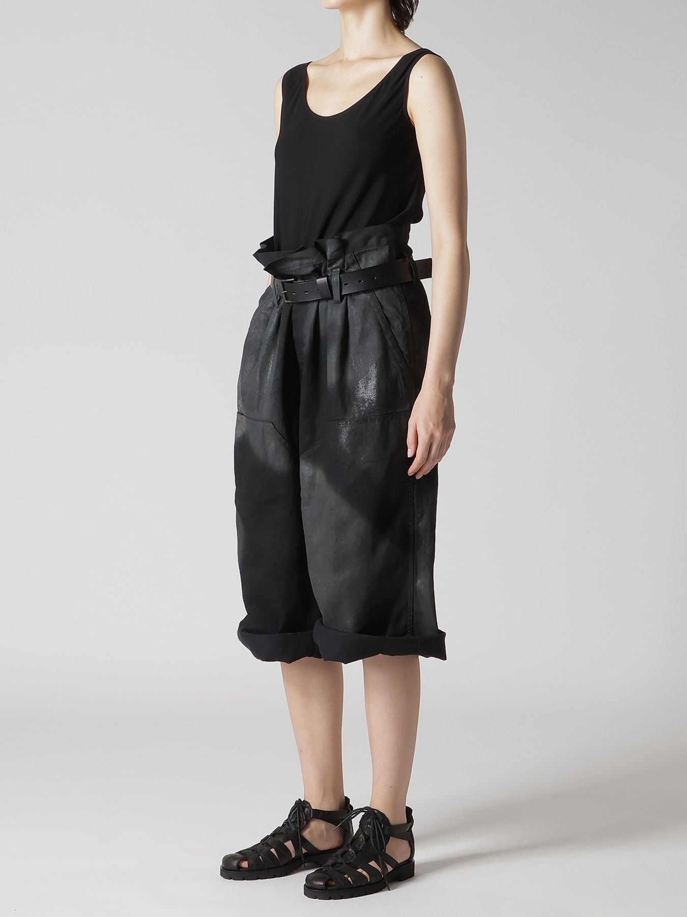 8OZ DENIM FOIL PRINT HALF PANTS