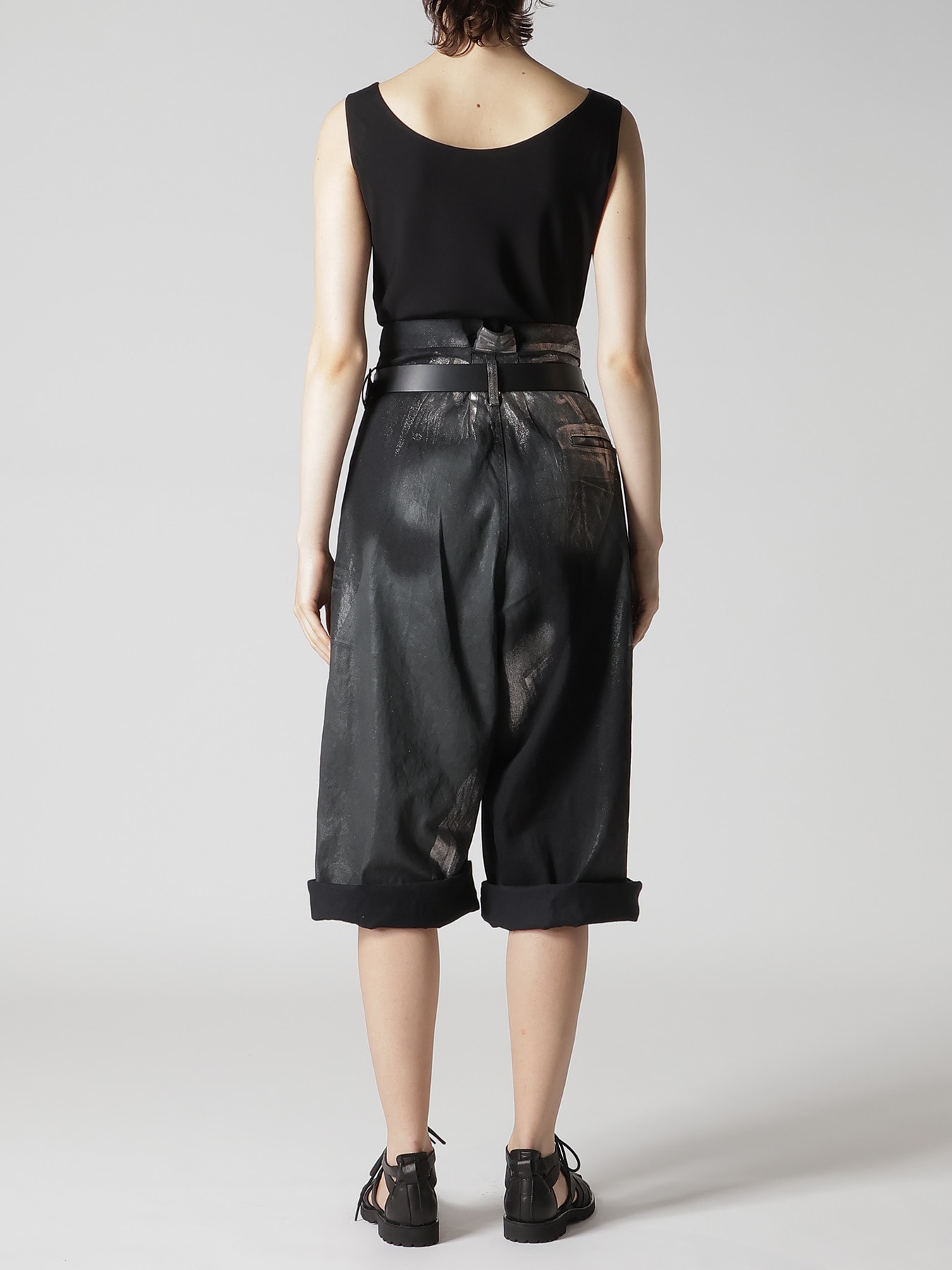 8OZ DENIM FOIL PRINT HALF PANTS