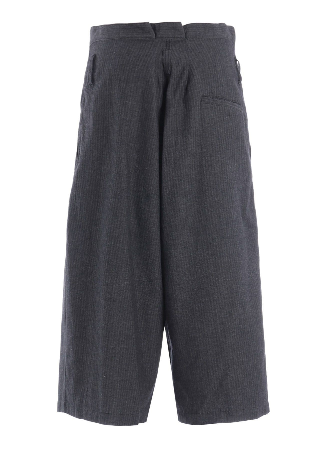 HERRINGBONE DENIM WAIST HALF PANTS