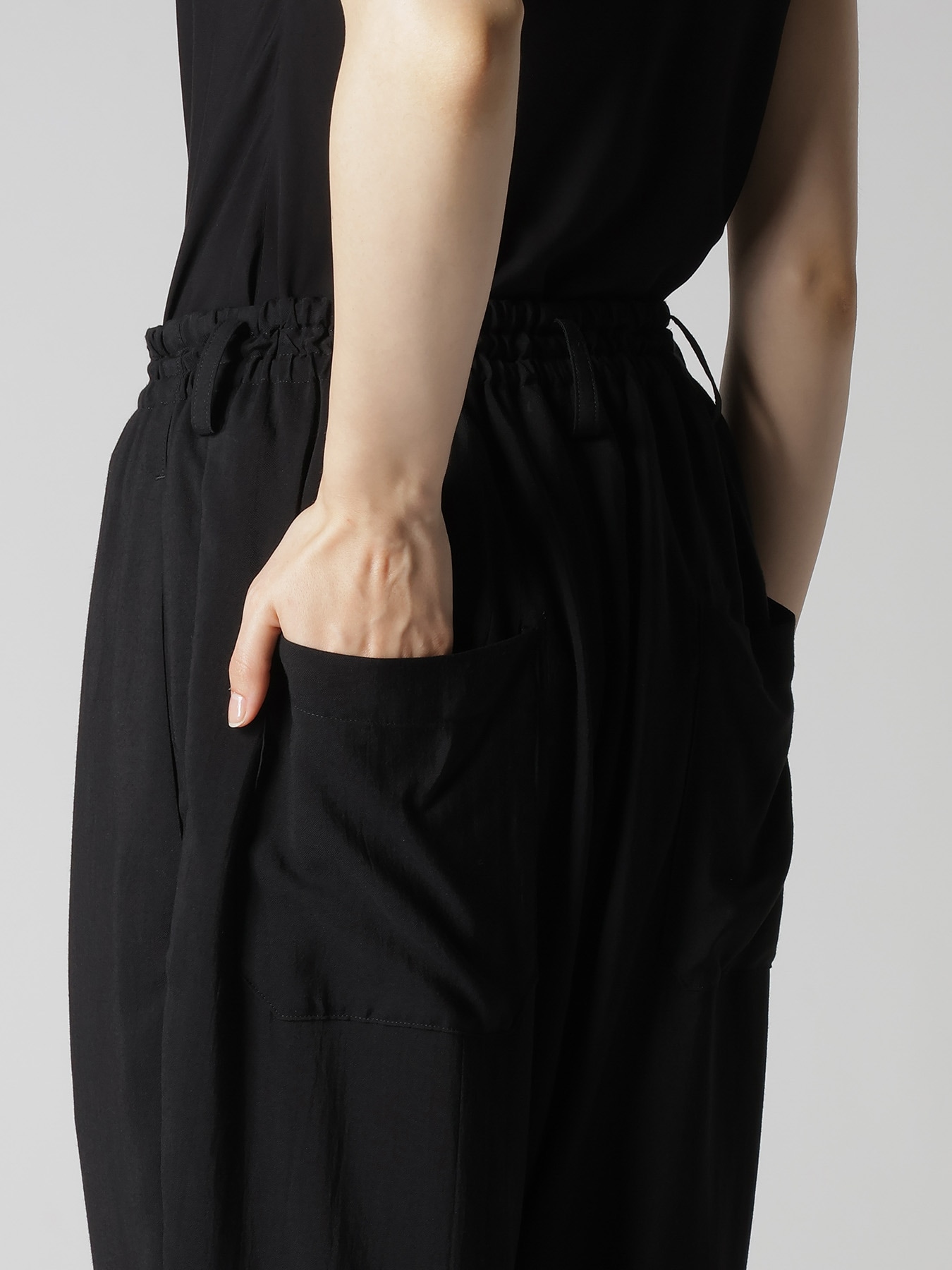 CU/RY HARD TWIST SERGE RIB HEM PANTS