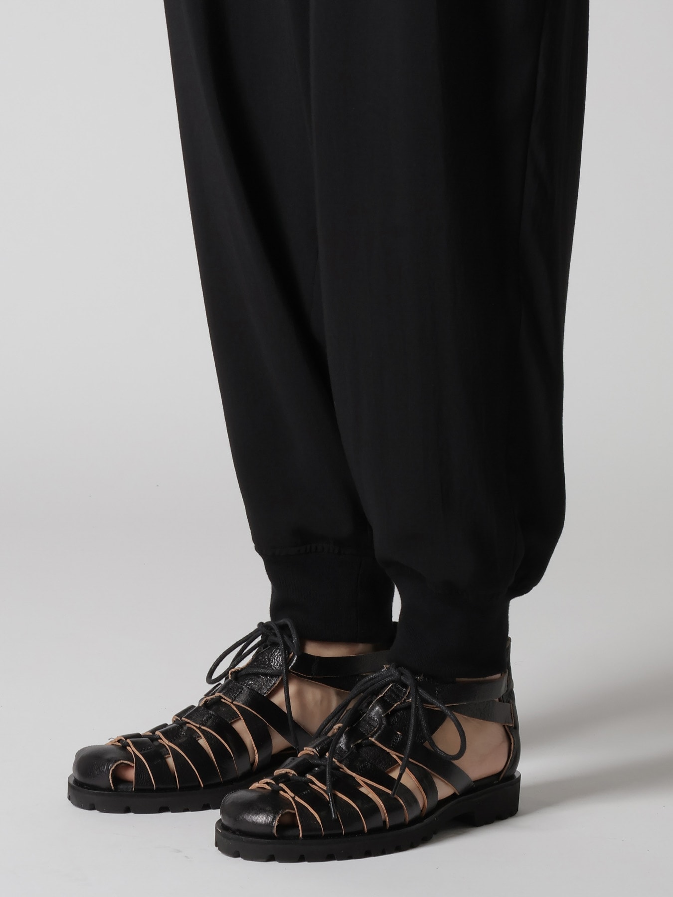 CU/RY HARD TWIST SERGE RIB HEM PANTS