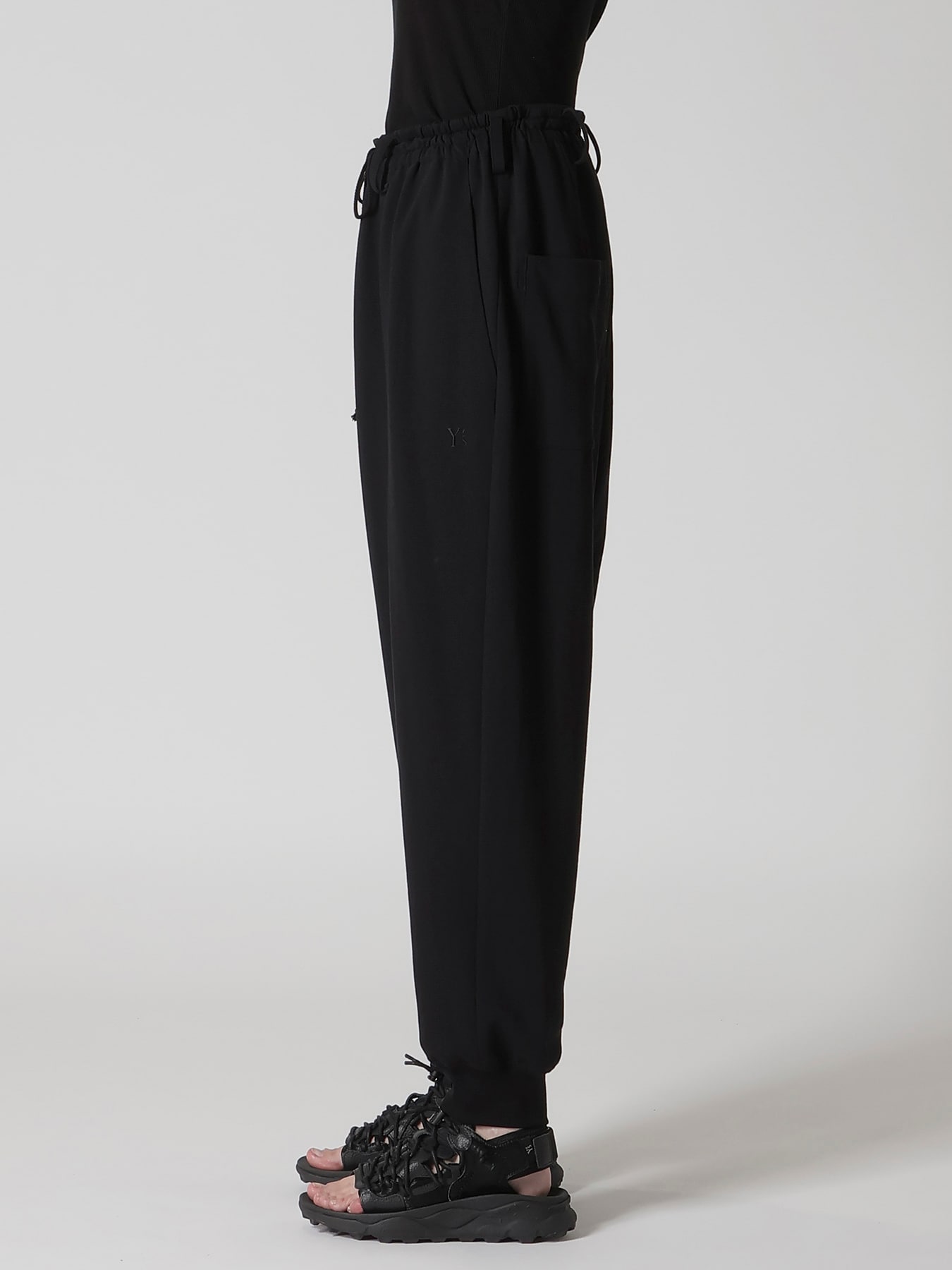 COTTON INLAY RIB HEM PANTS