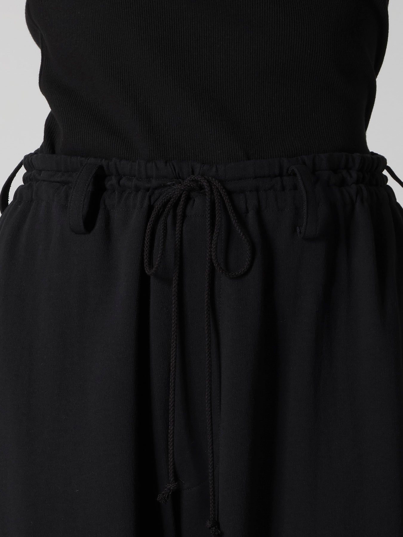 COTTON INLAY RIB HEM PANTS