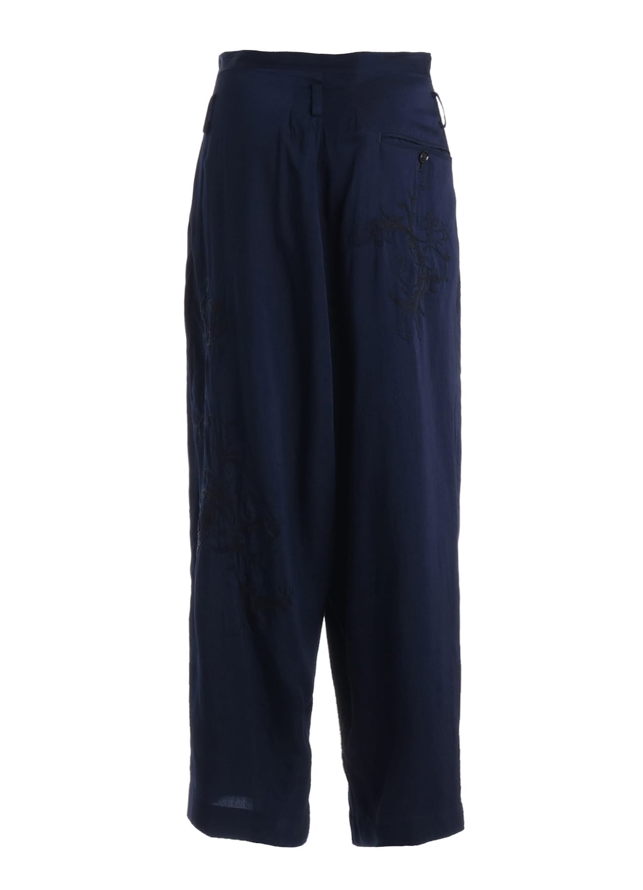 CU/ DUNGAREE TWILL BOTANICAL WIDE PANTS