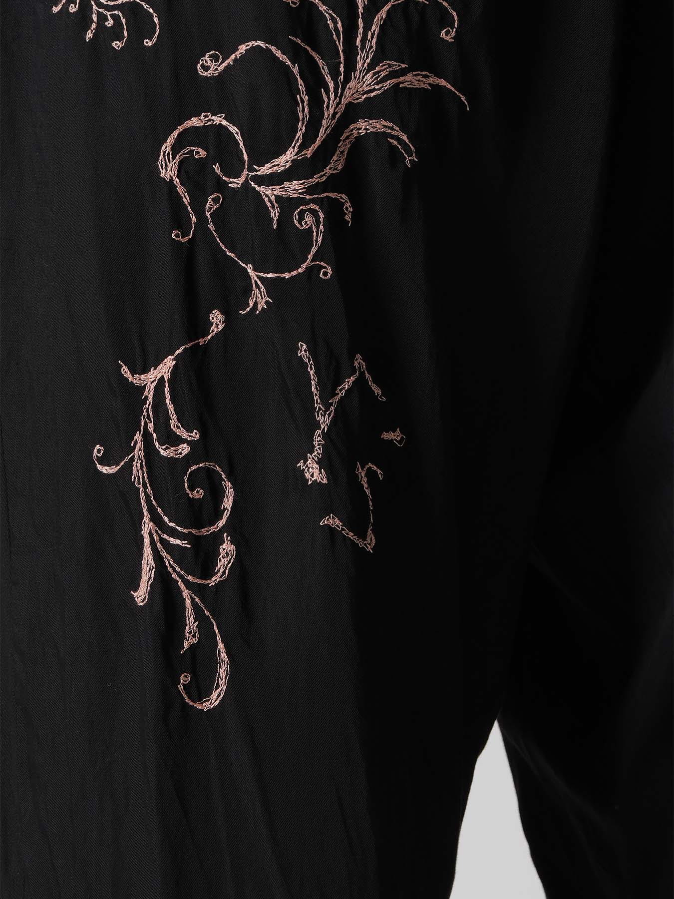 CU/ DUNGAREE TWILL BOTANICAL JOGGER PANTS