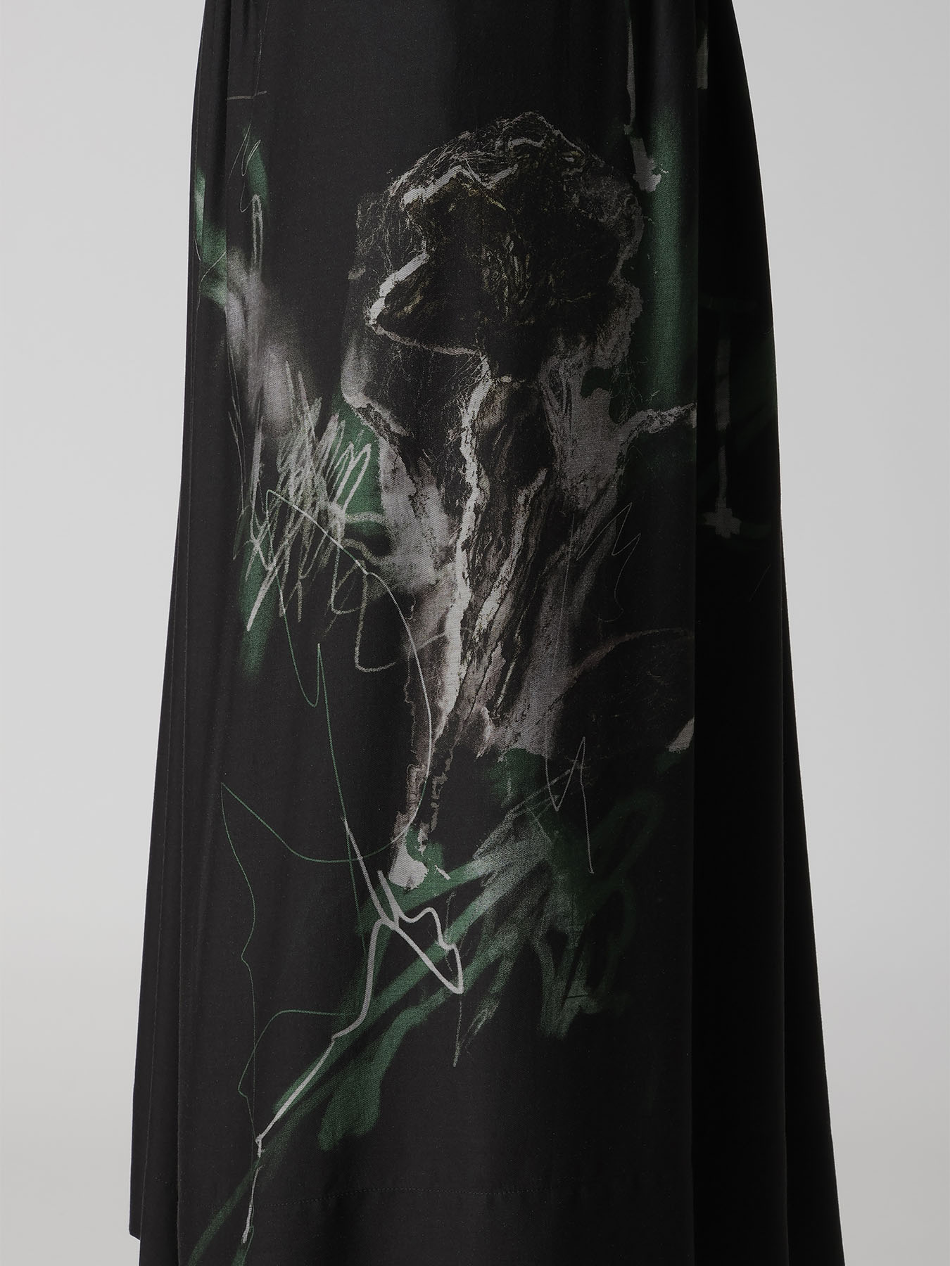 CU/DUNGAREE TWILL GATHERED PANTS