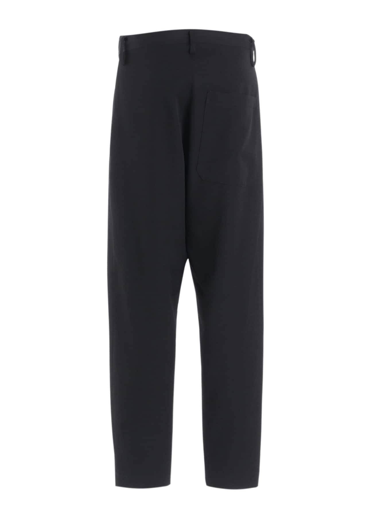 WOOL GABARDINE TAPERED PANTS