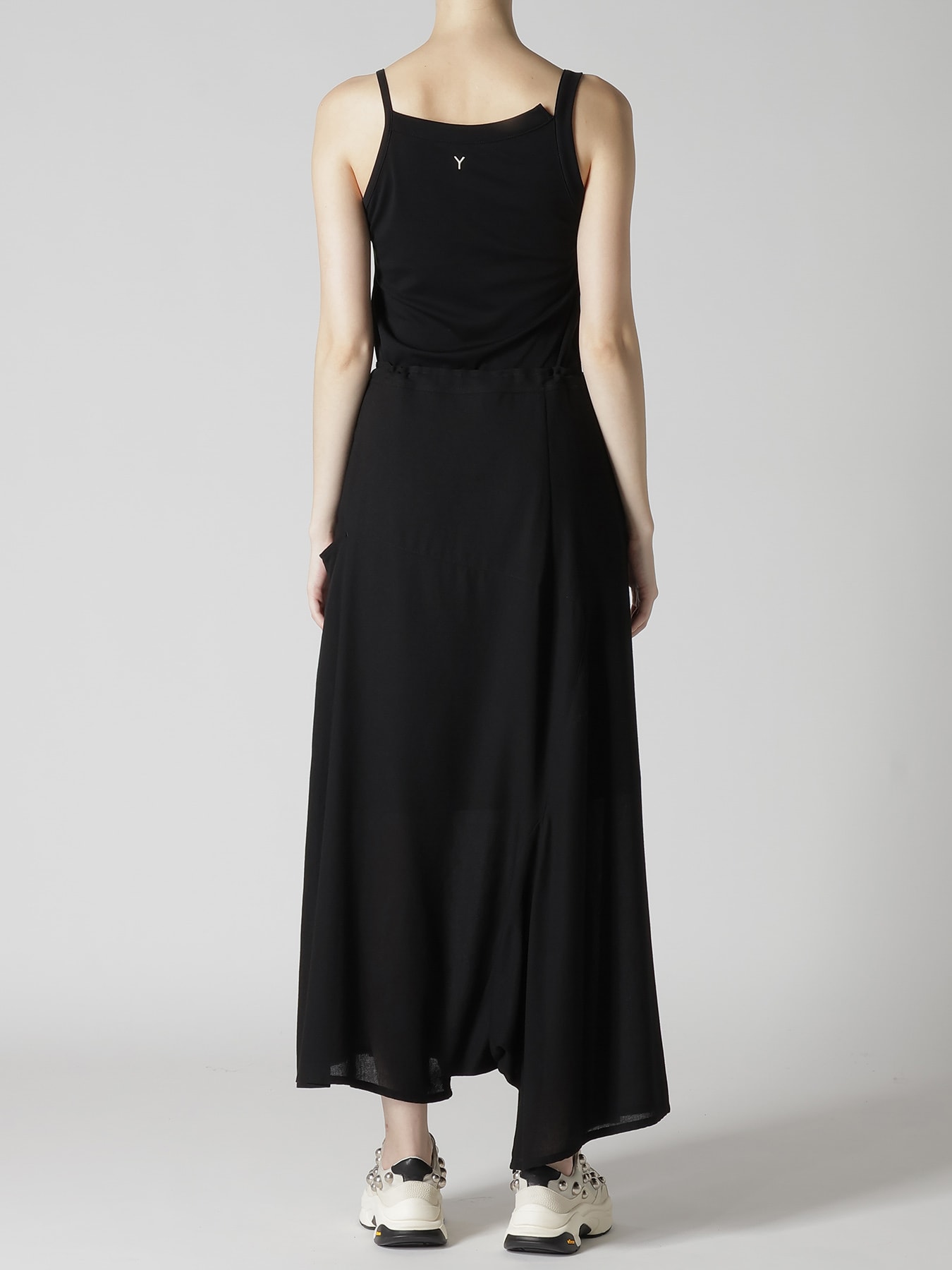 RY/NY GAUZE ASYMMETRIC PANTS WITH GUSSET