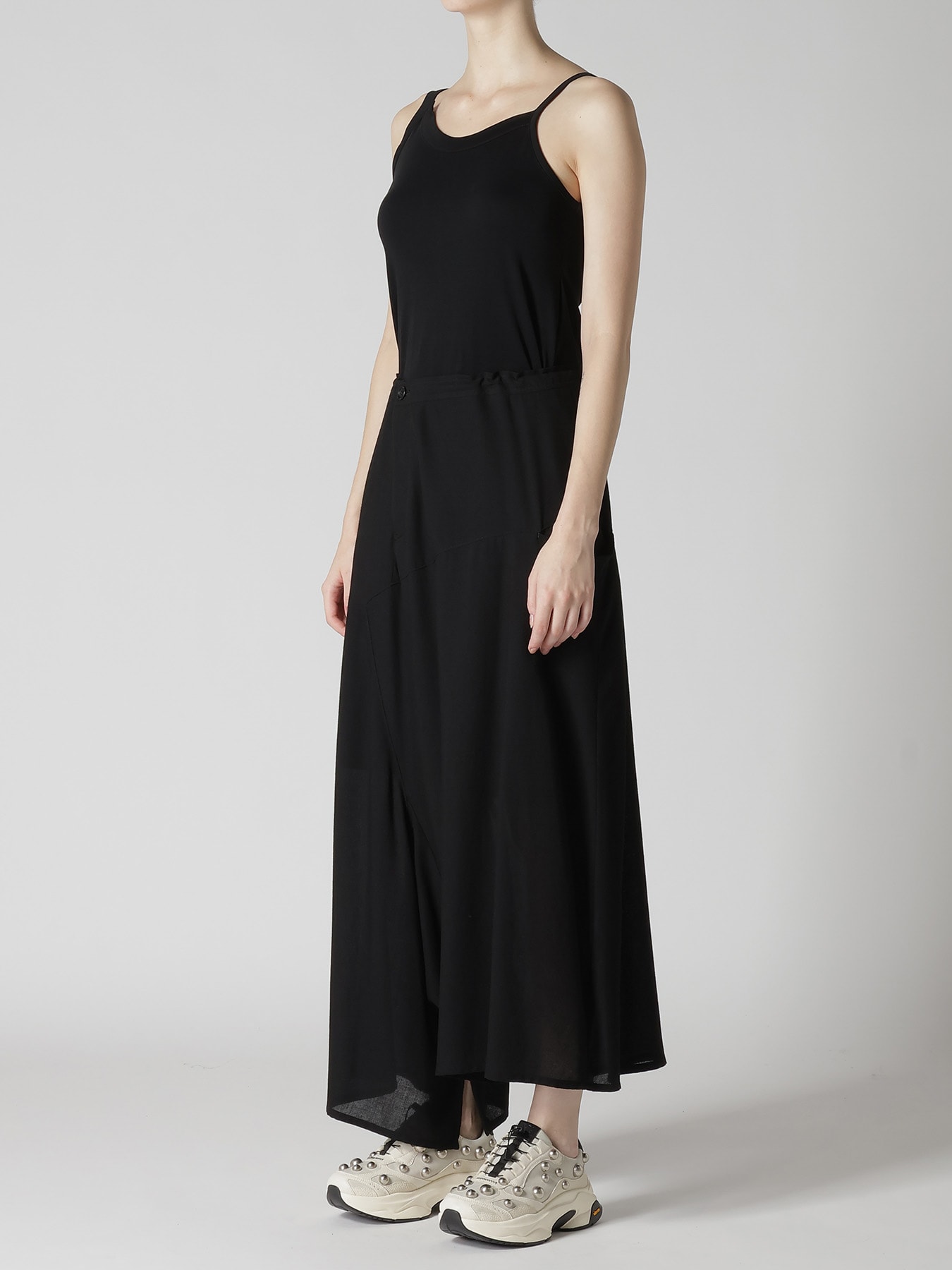 RY/NY GAUZE ASYMMETRIC PANTS WITH GUSSET