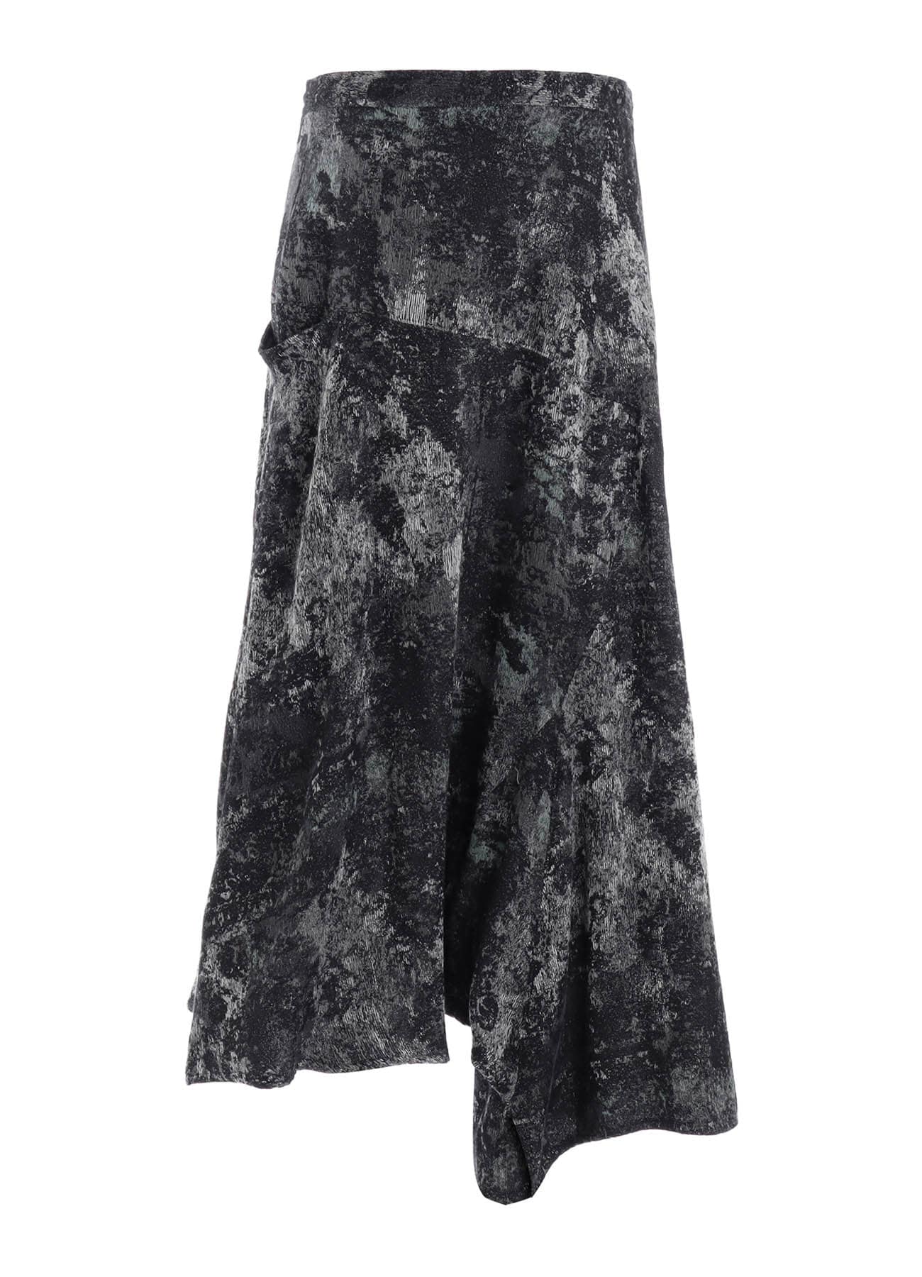 RUG PATTERN JACQUAR ASYMMETERIC PANTS