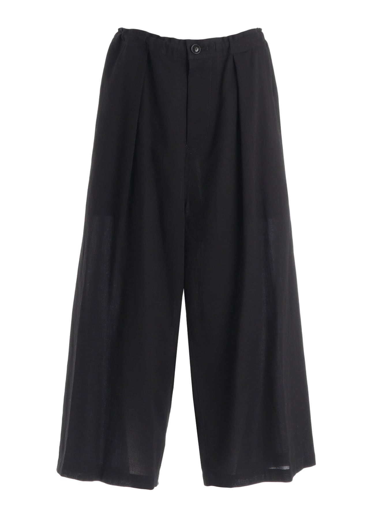 COTTON VOILE VIYELLA FRONT TUCK WIDE PANTS