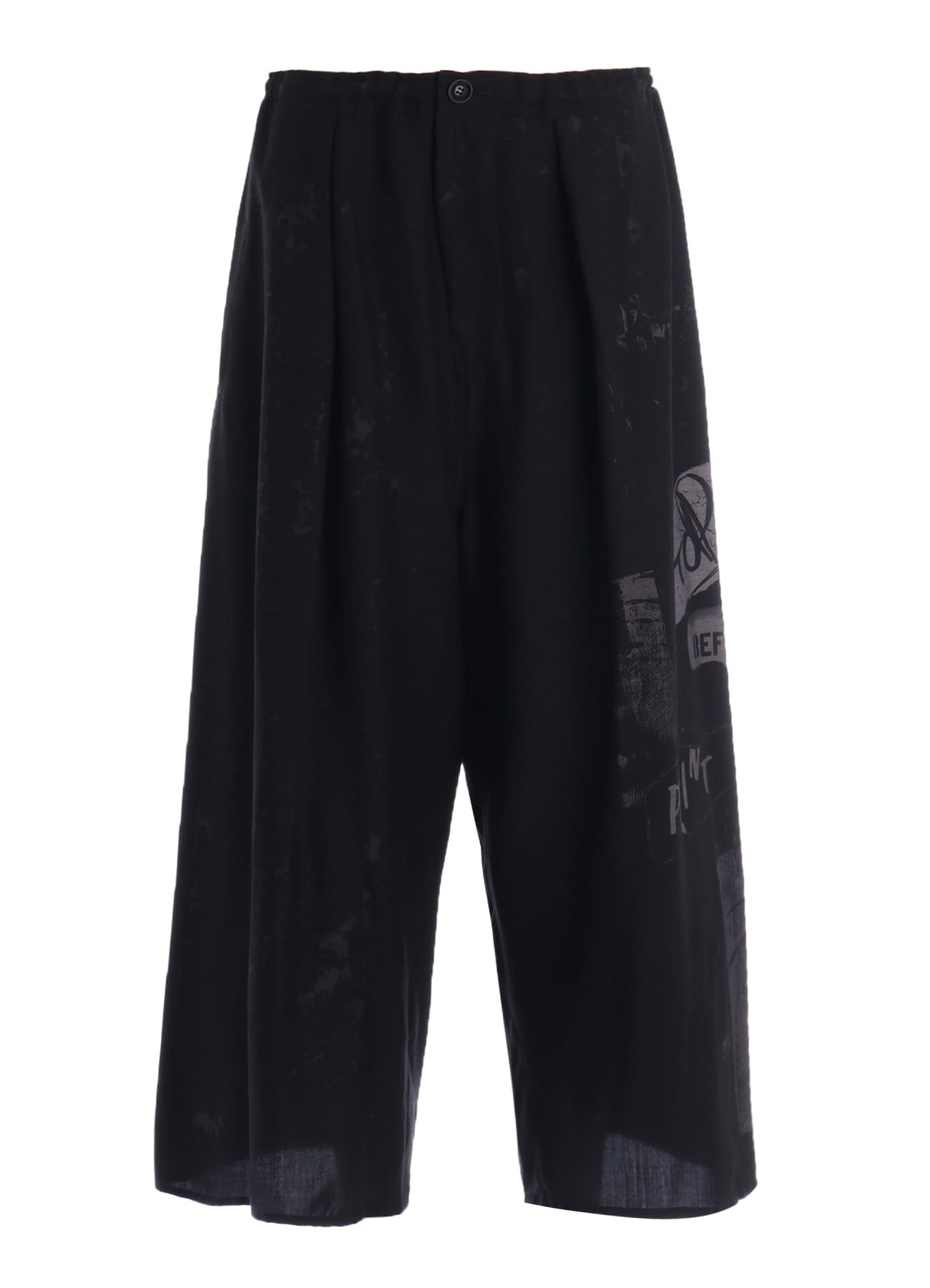 CU/DUNGAREE LIGHT TWILL FRONT TUCK WIDE PANTS