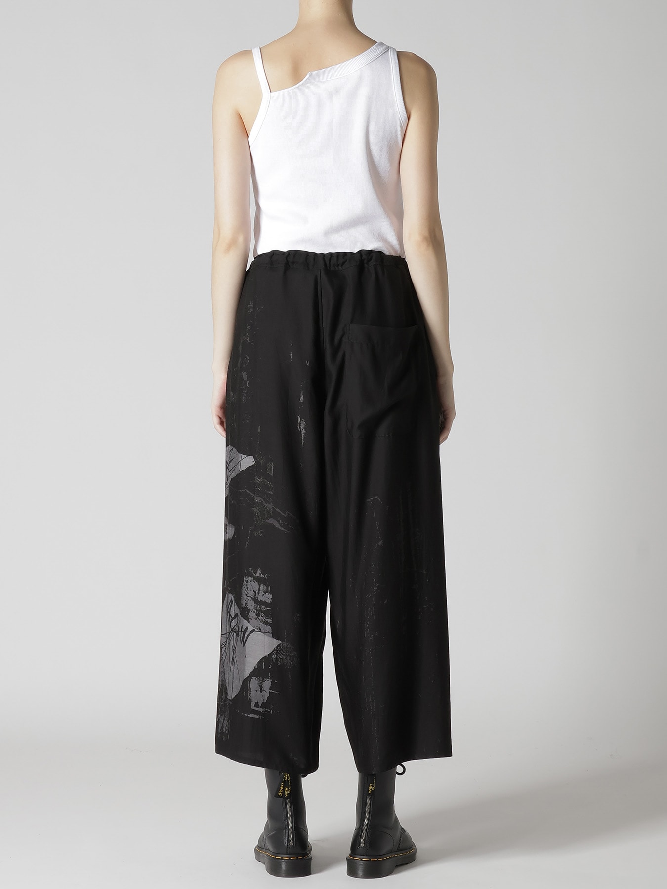 CU/DUNGAREE LIGHT TWILL FRONT TUCK WIDE PANTS