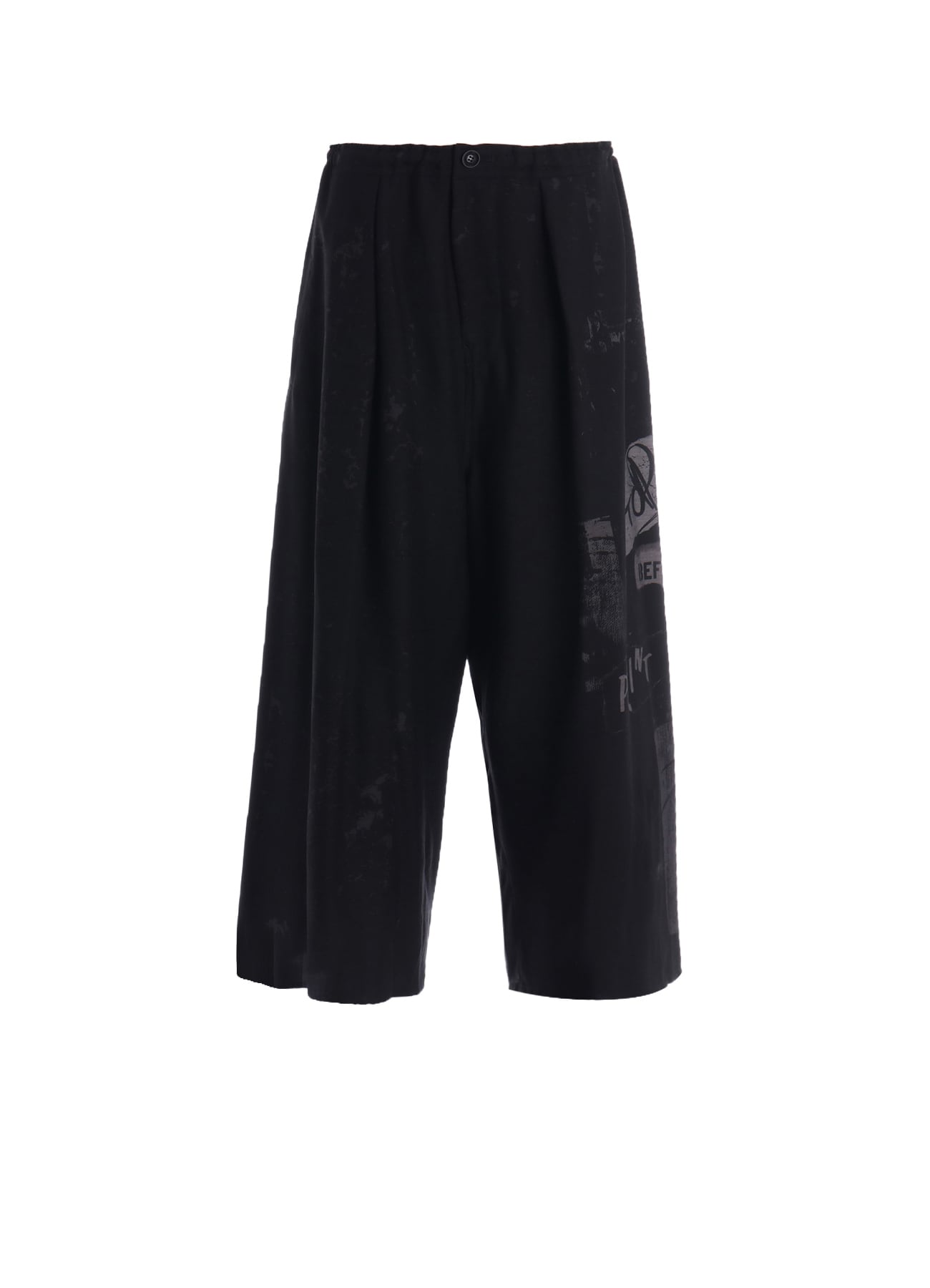 CU/DUNGAREE LIGHT TWILL FRONT TUCK WIDE PANTS