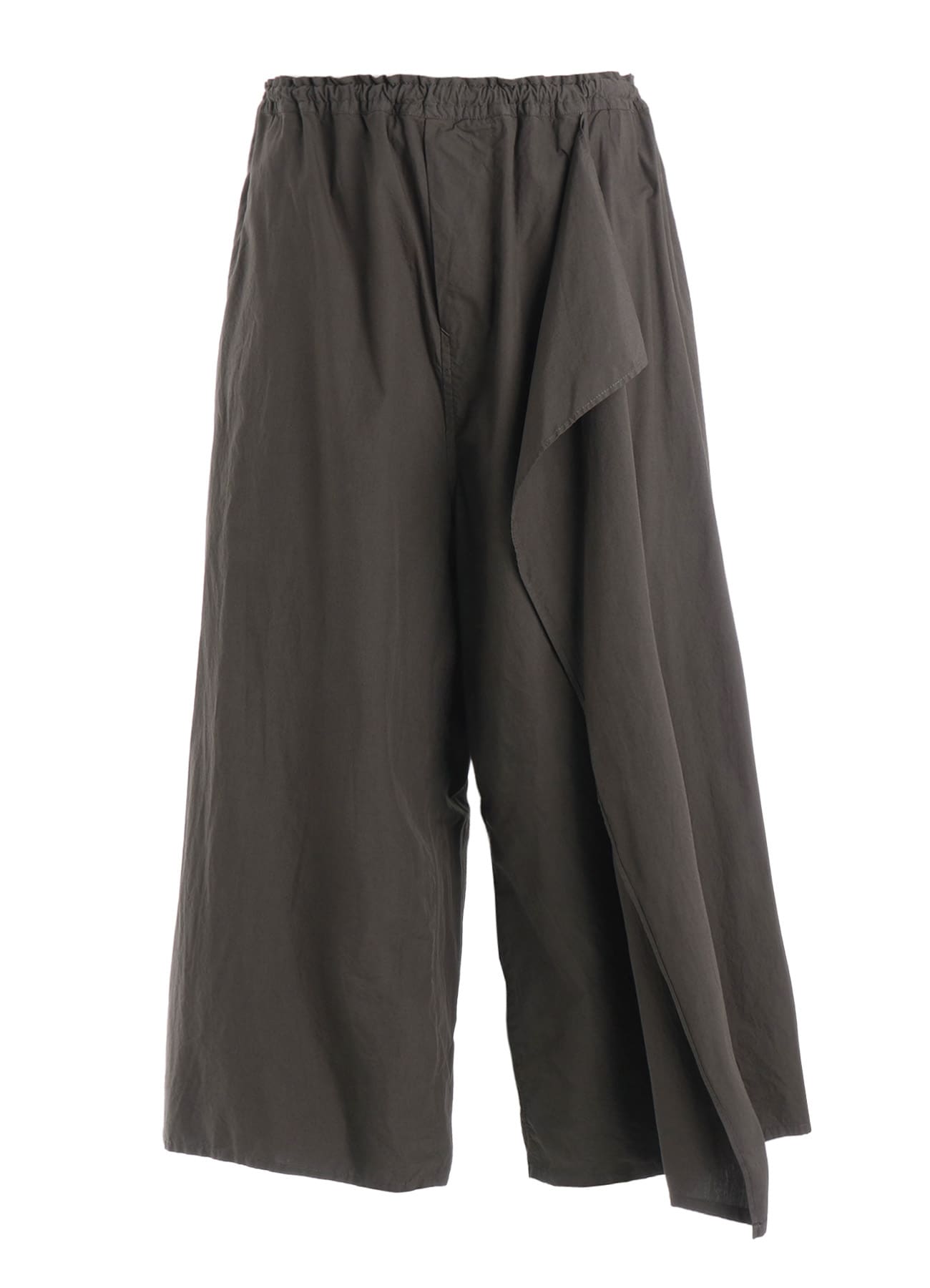 COTTON TYPEWRITER LEFT DRAPE PANTS