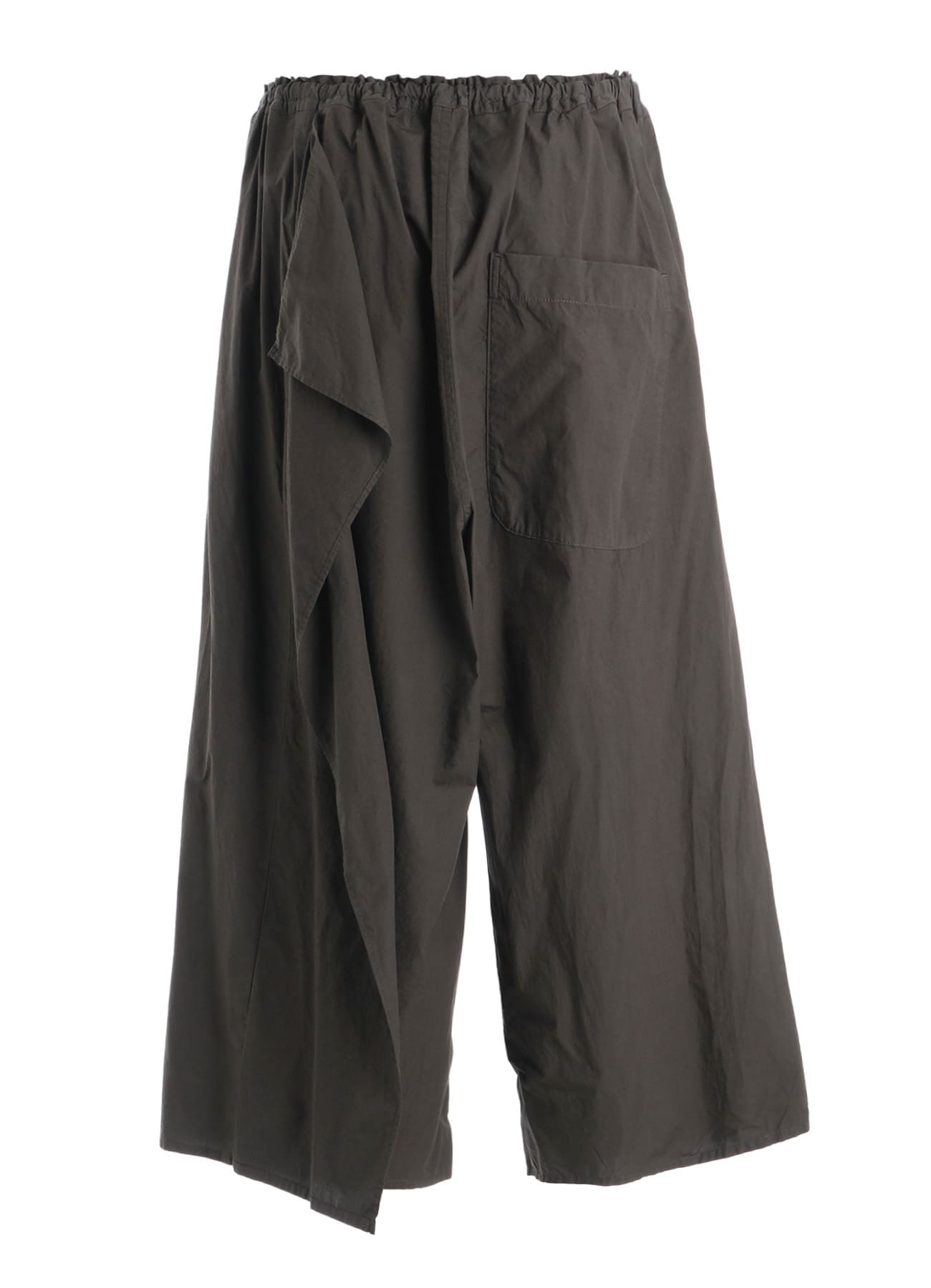 COTTON TYPEWRITER LEFT DRAPE PANTS