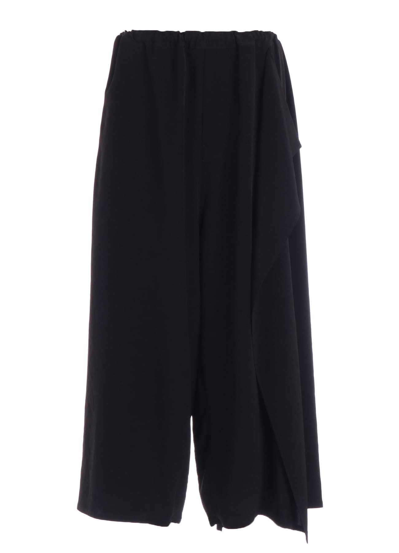 TA/PE CREPE DE CHINE LEFT DRAPE PANTS