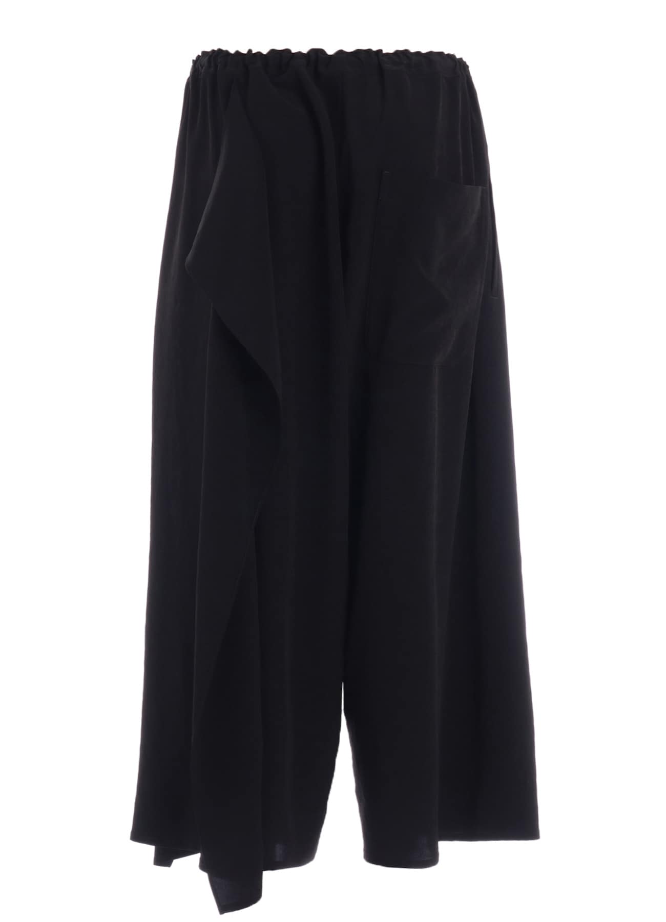 TA/PE CREPE DE CHINE LEFT DRAPE PANTS