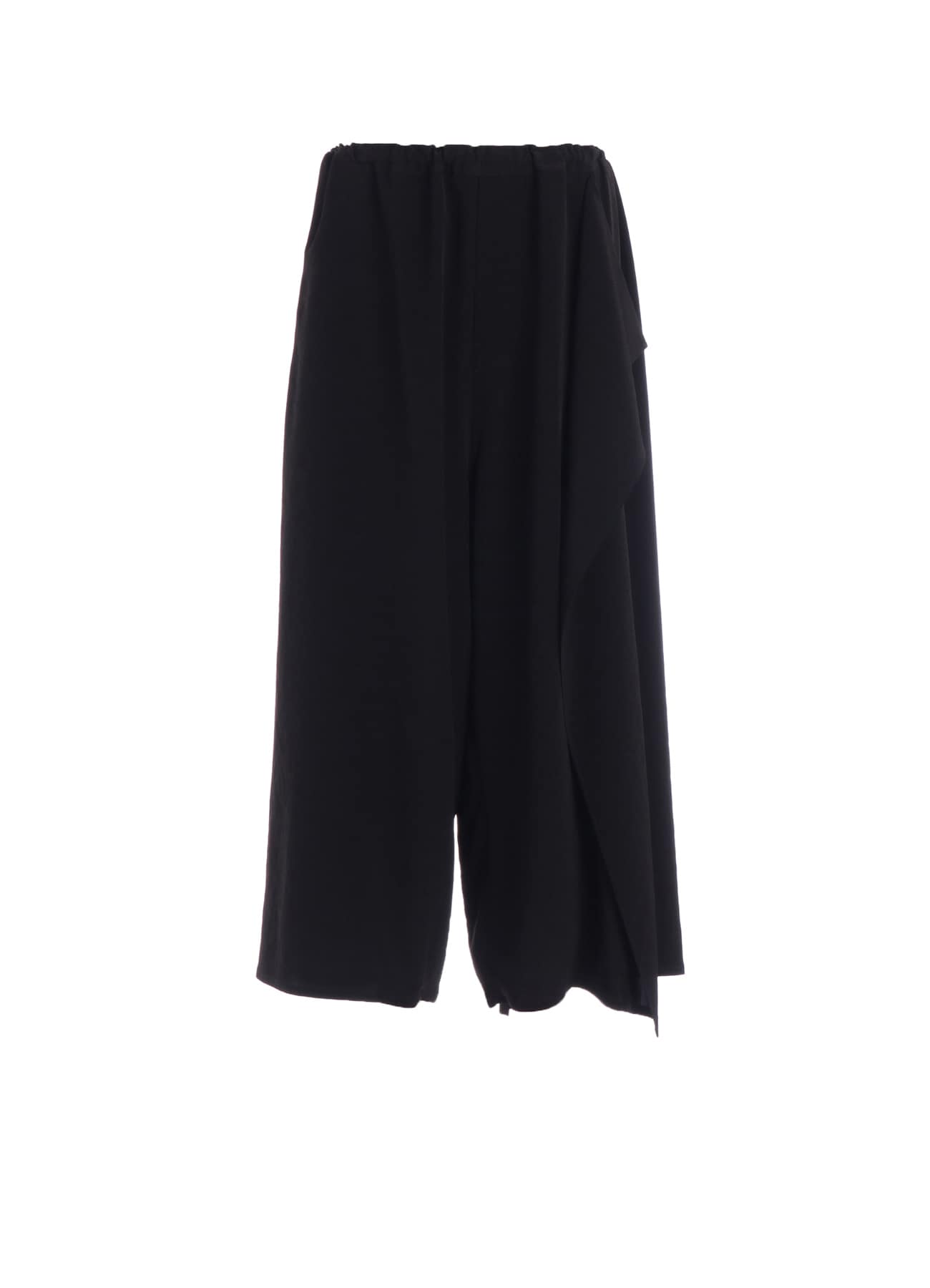 TA/PE CREPE DE CHINE LEFT DRAPE PANTS