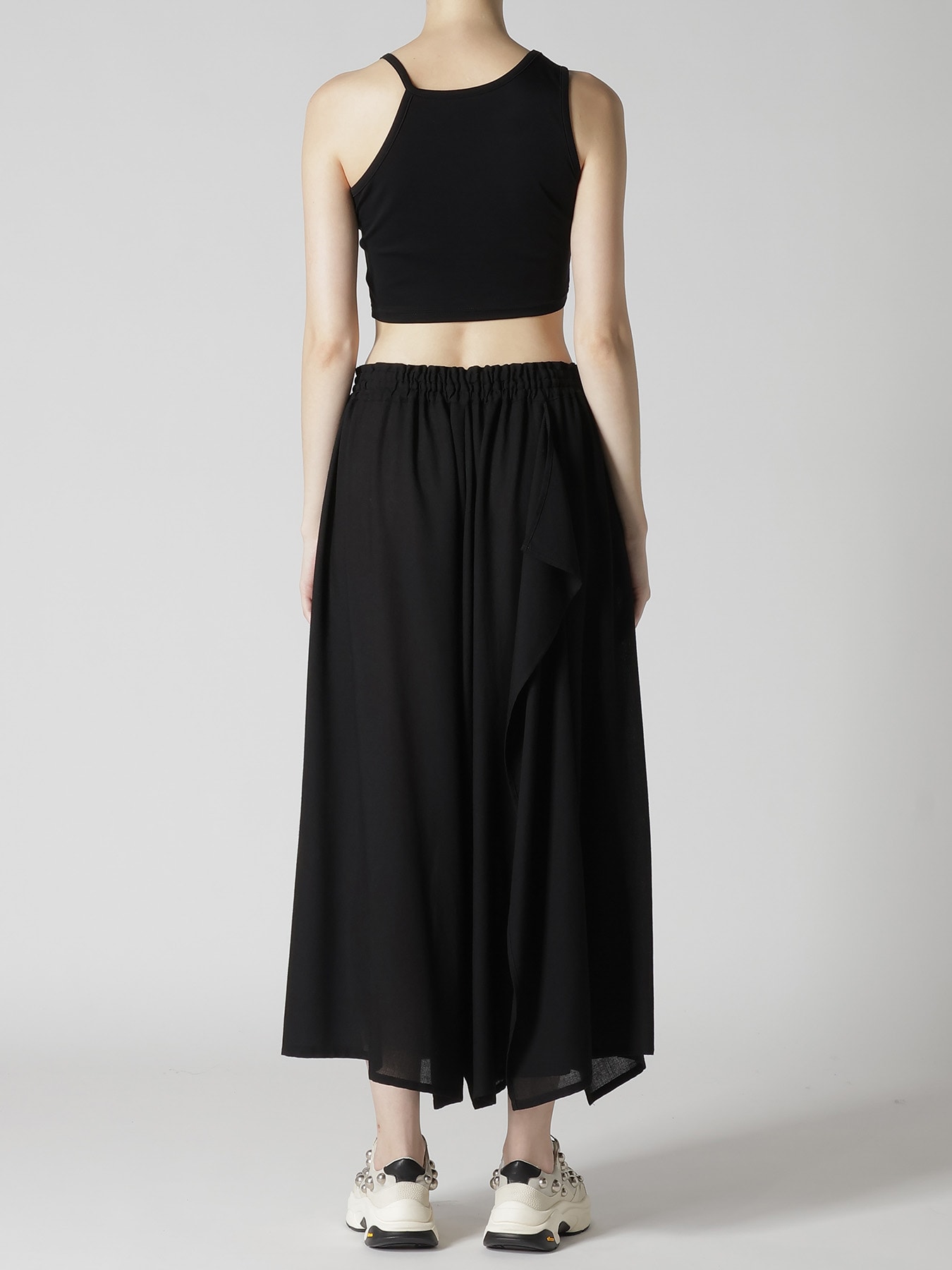 RY/NY GAUZE DRAPE FLARE PANTS