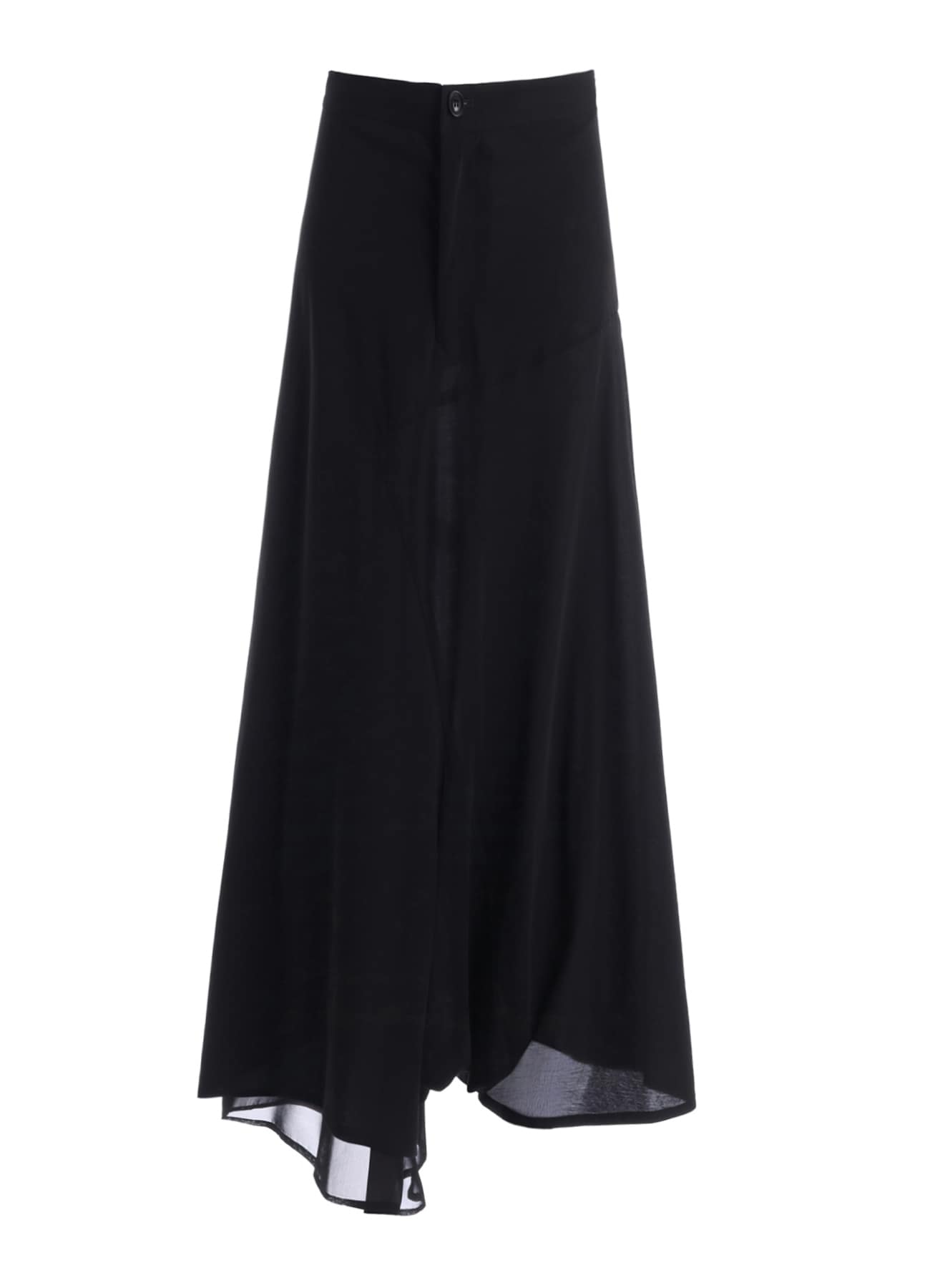 COTTON HARD TWISTED JERSEY ASYMMETRIC PANTS