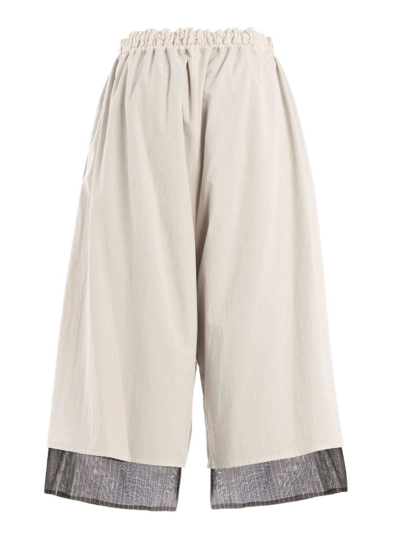 COTTON BROAD GATHER DOUBLE PANTS