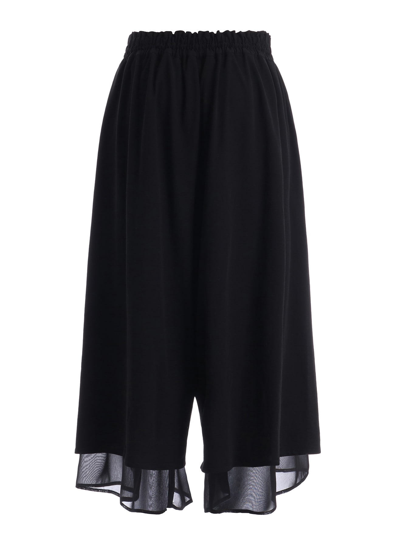 COTTON HARD TWISTED JERSEY GATHERED DOUBLE PANTS