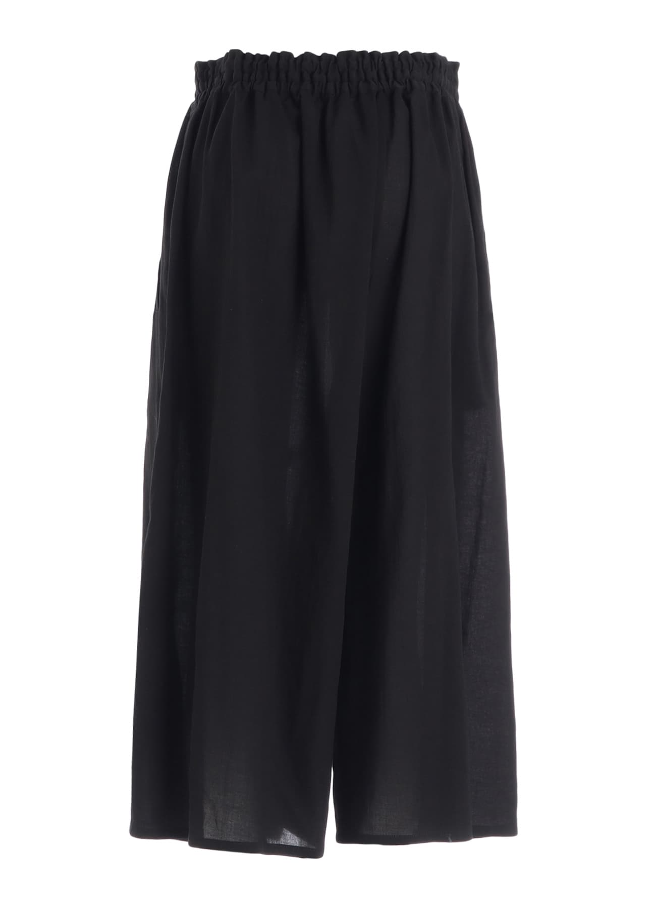 COTTON VOILE VIYELLA ASYMMETRIC GATHERED PANTS