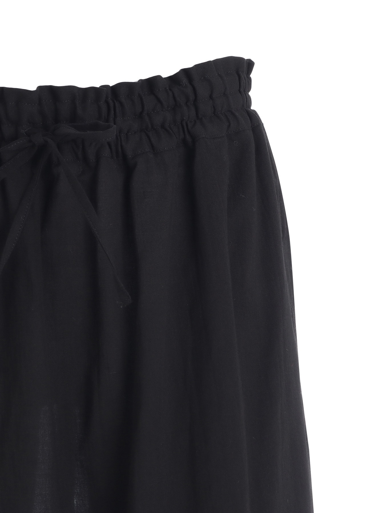 COTTON VOILE VIYELLA ASYMMETRIC GATHERED PANTS
