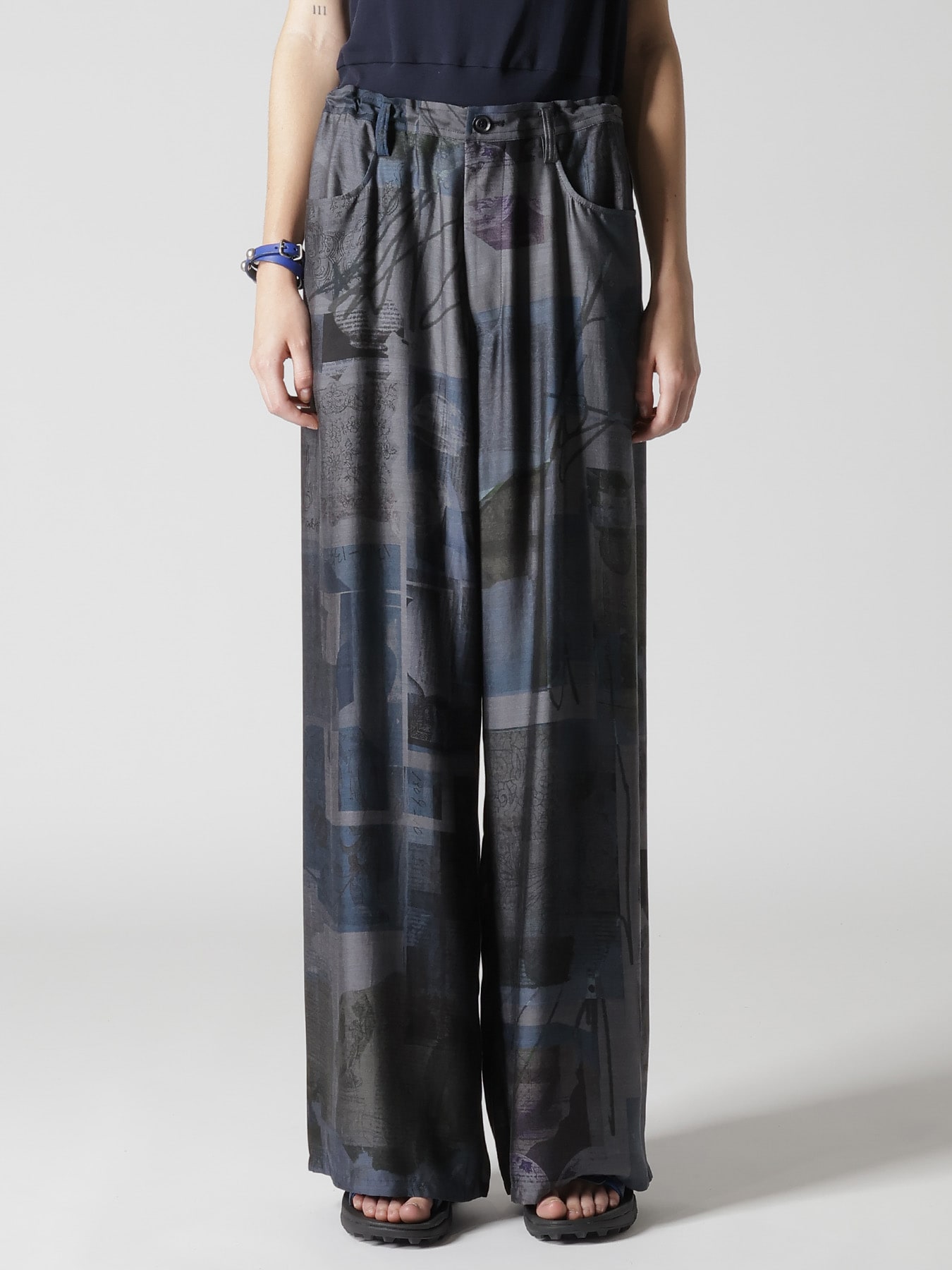 CU/DUNGAREE LIGHT TWILL LONG STRAIGHT PANTS