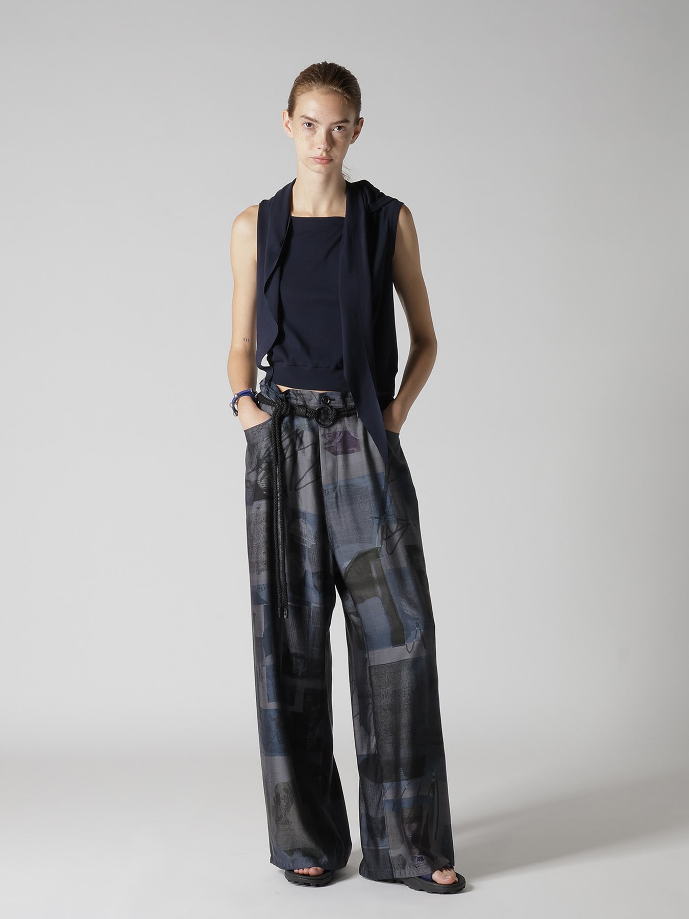 CU/DUNGAREE LIGHT TWILL LONG STRAIGHT PANTS