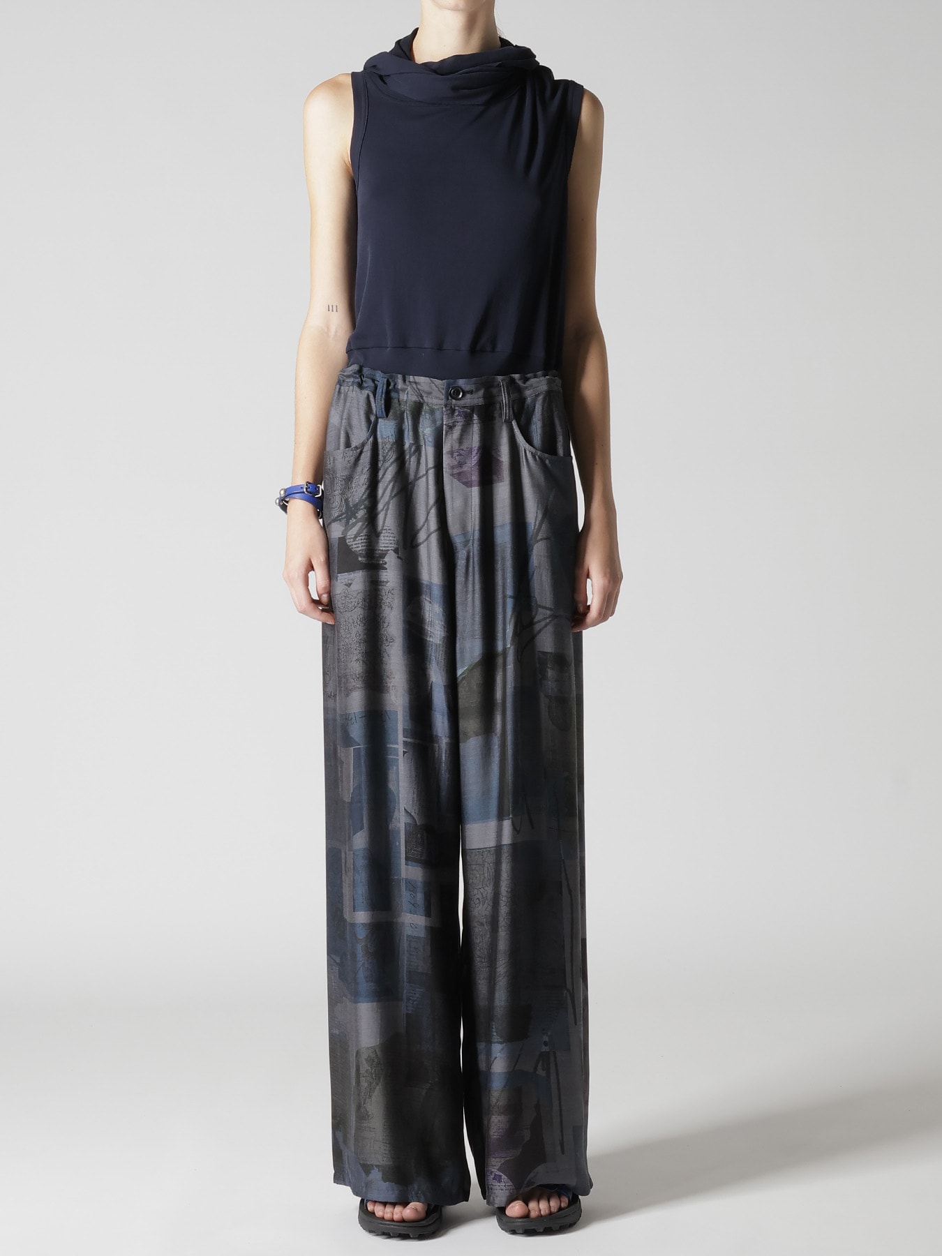 CU/DUNGAREE LIGHT TWILL LONG STRAIGHT PANTS