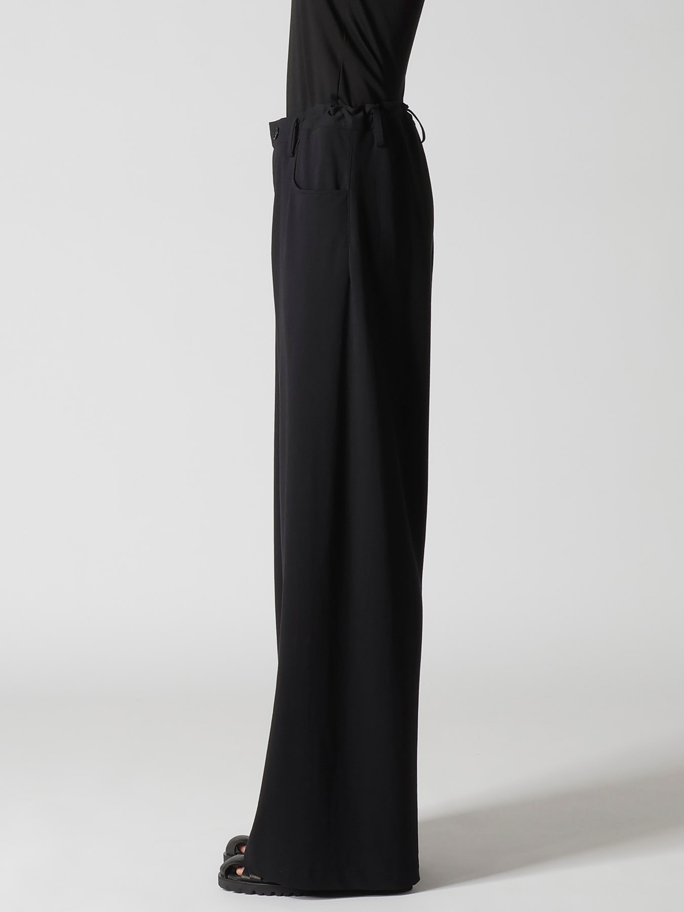 COTTON INLAY LONG STRAIGHT PANTS