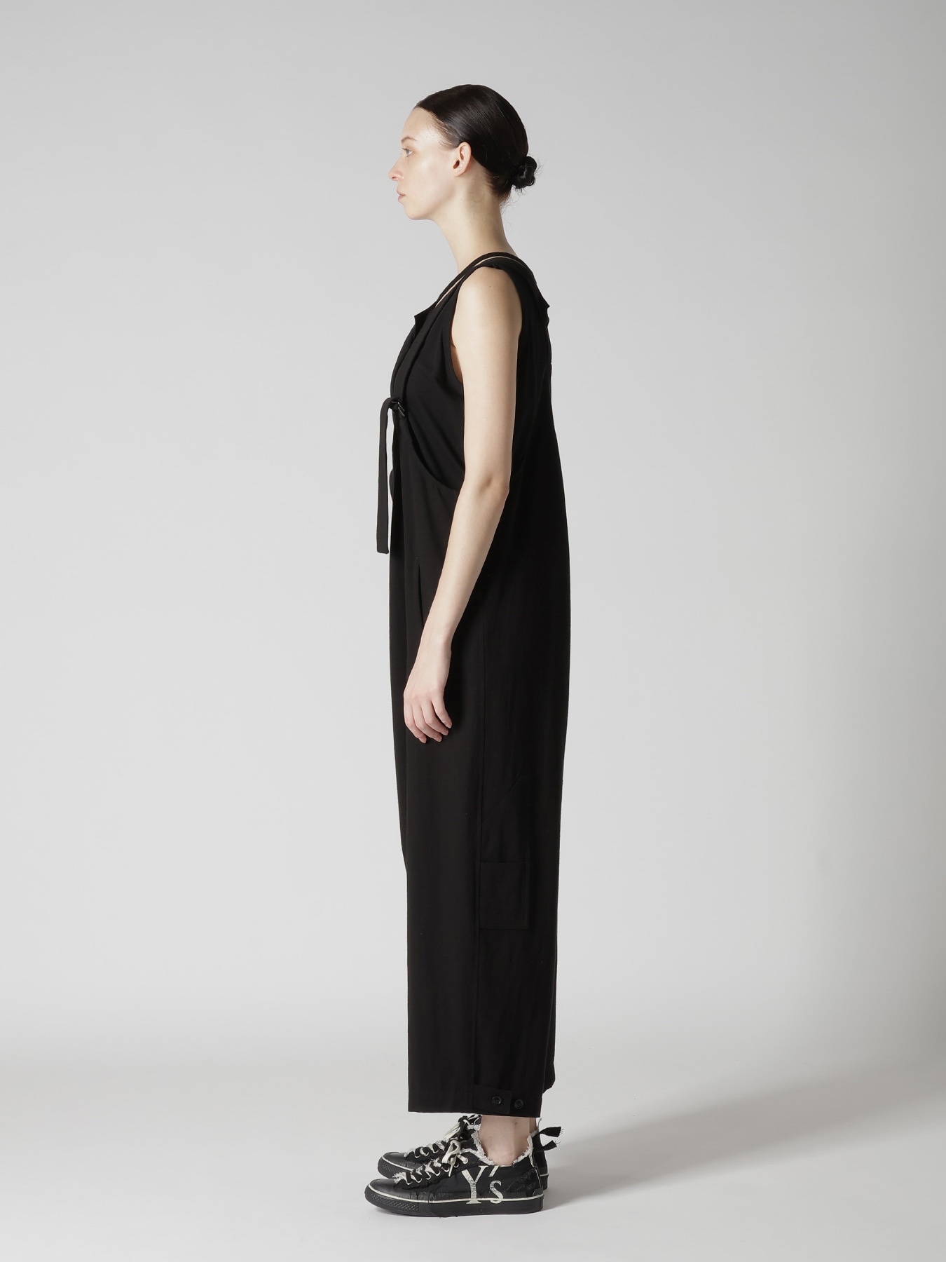 COTTON FLAX GABARDINE OVERALL