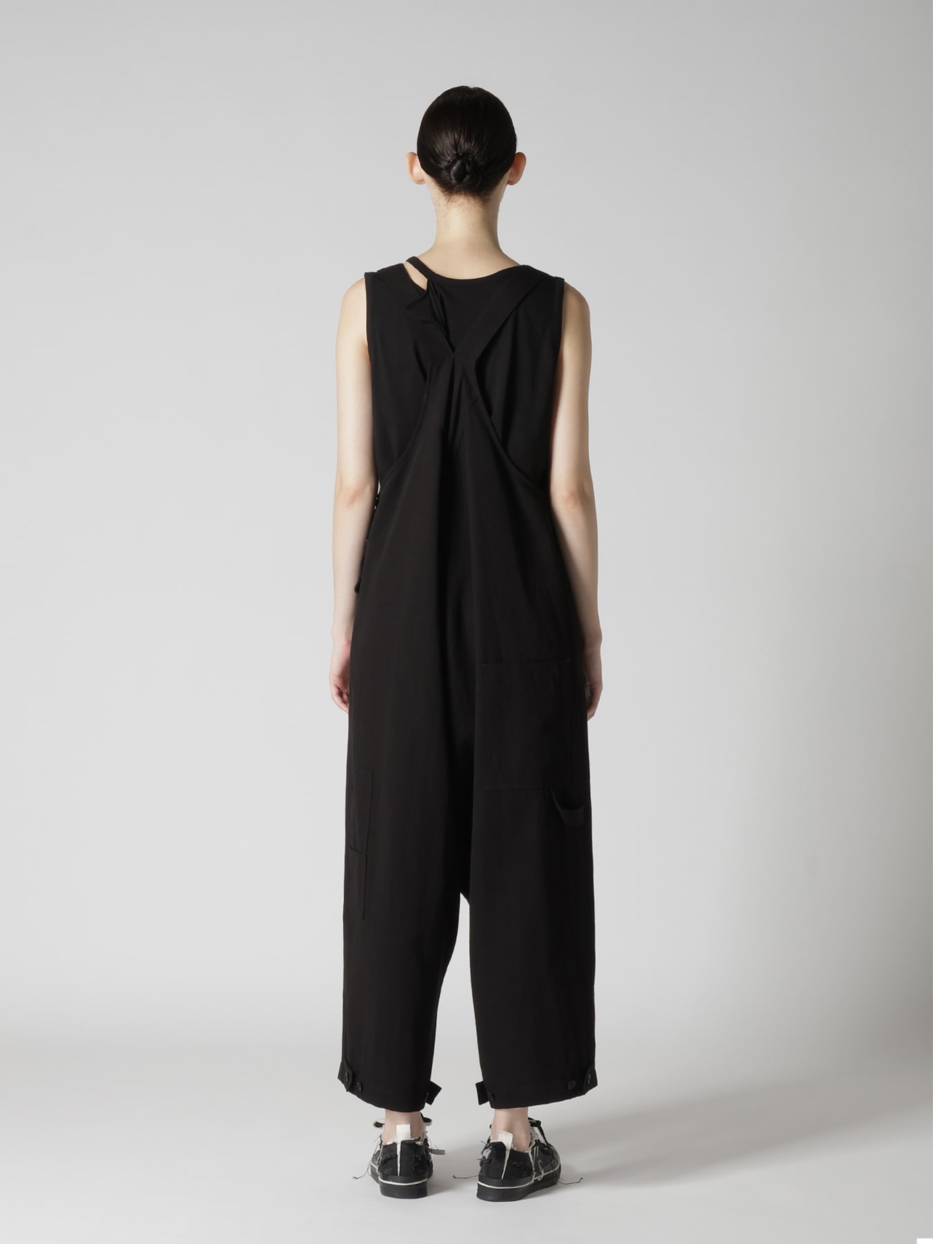 COTTON FLAX GABARDINE OVERALL